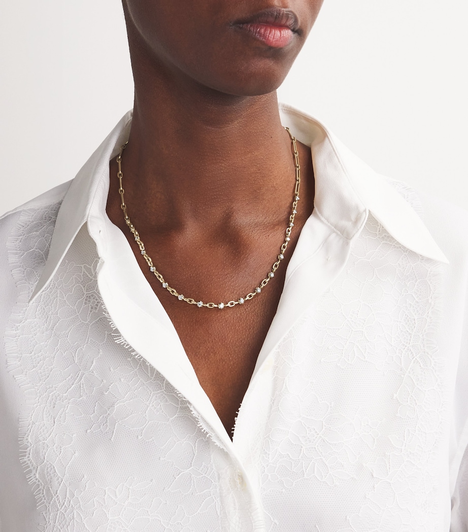 Jade Trau Yellow Gold and Diamond Pippa Necklace Yellow Gold Image 2