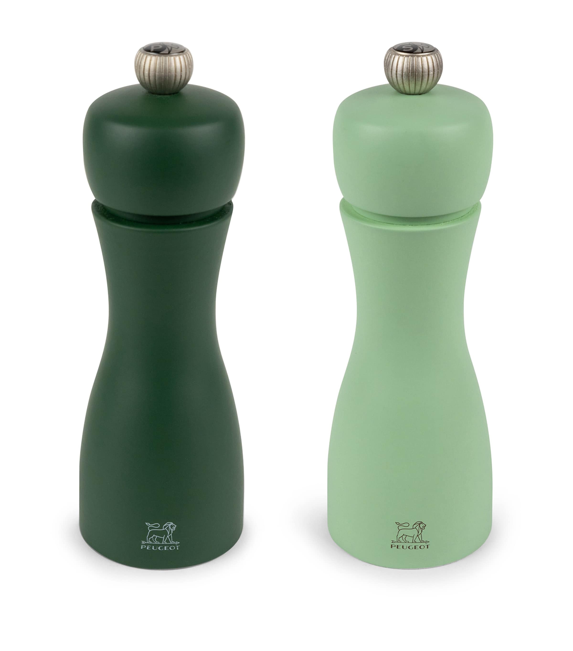 Shop Peugeot Tahiti Salt And Pepper Mill Set In Green