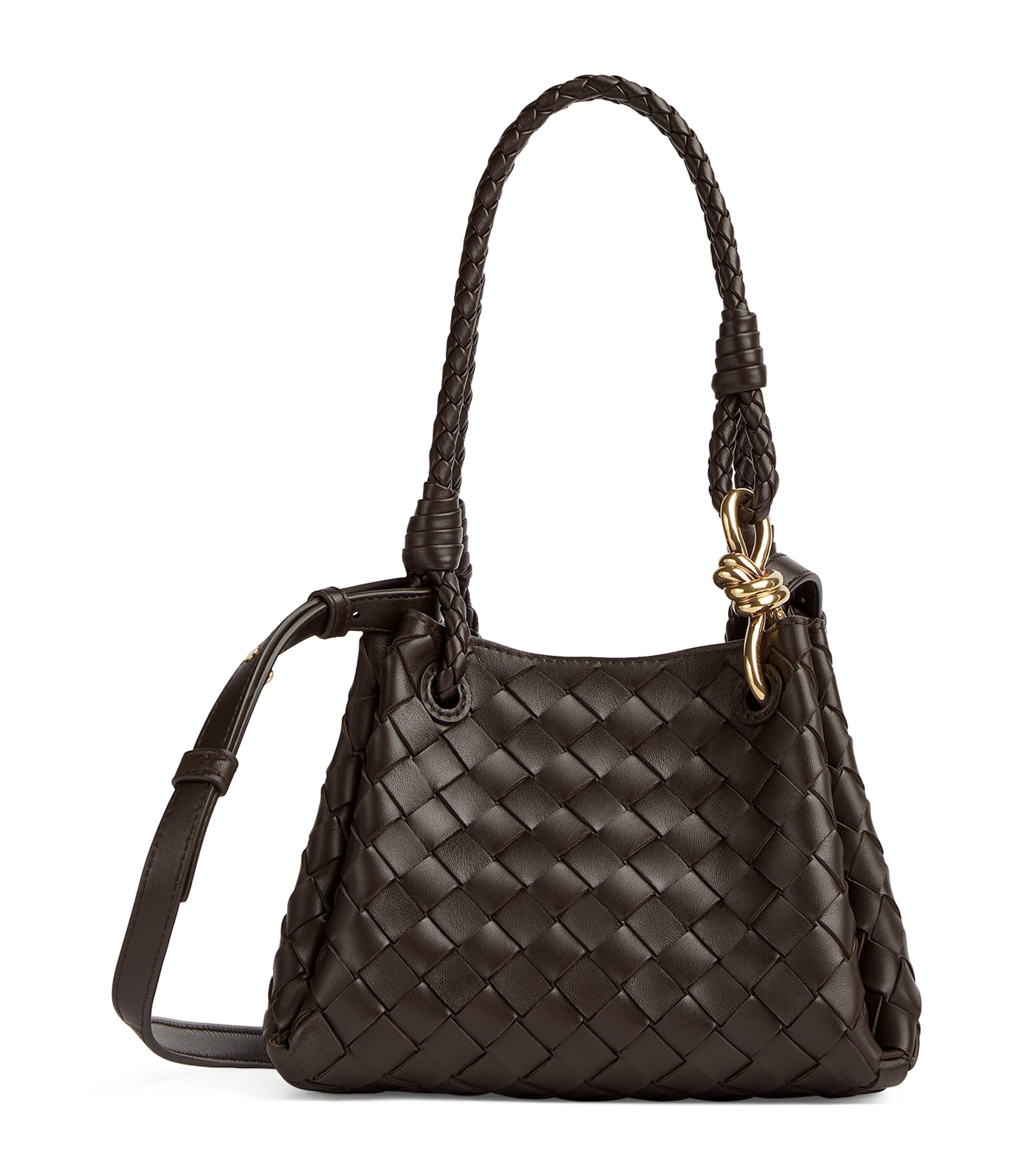 BOTTEGA VENETA SMALL LAMBSKIN ANDIAMO PARACHUTE CROSS-BODY BAG 