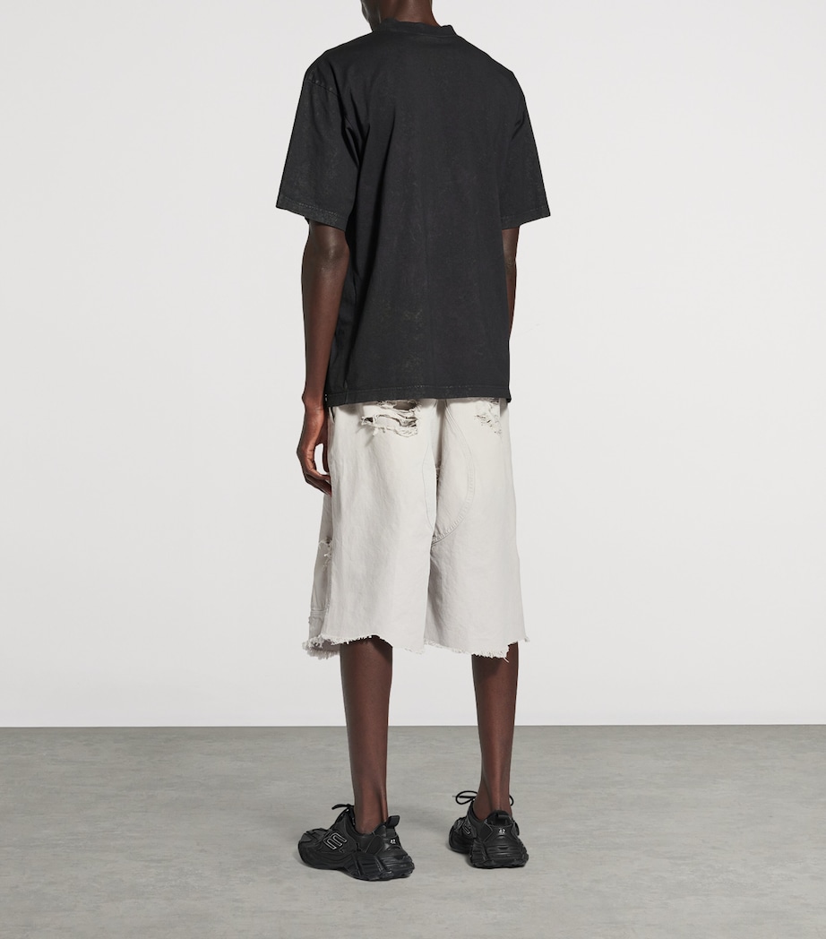 Oversized Cotton Printed T-Shirt 1041 Image 5