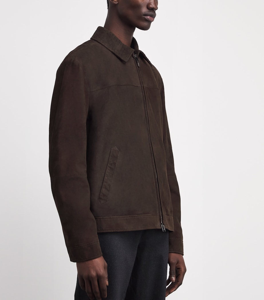 Goat Suede Zip-Up Jacket 502 Image 3