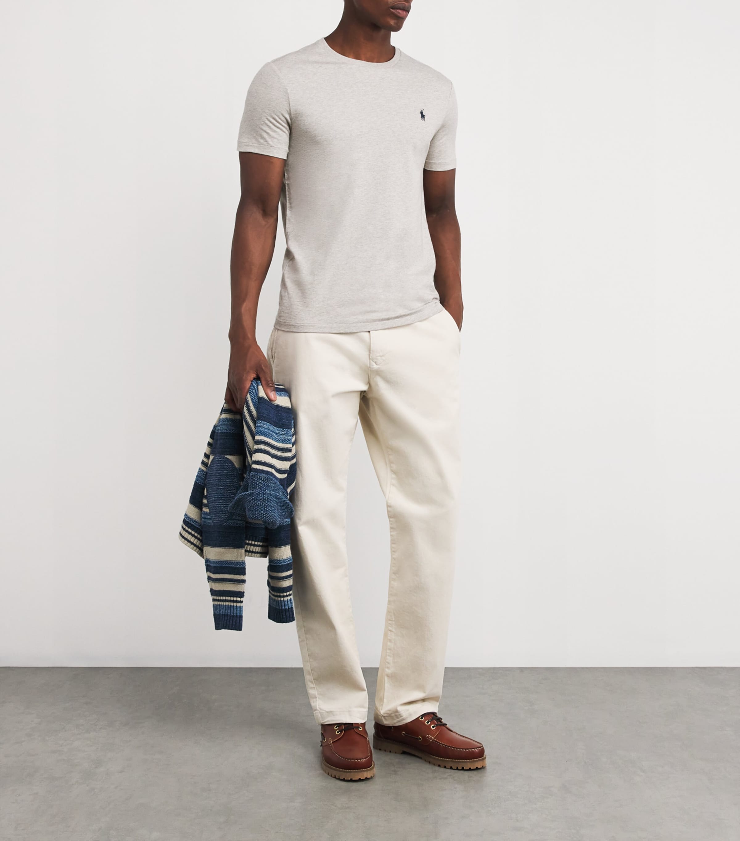 Polo Ralph Lauren Mens Logo T-Shirt Grey Heather Image 2