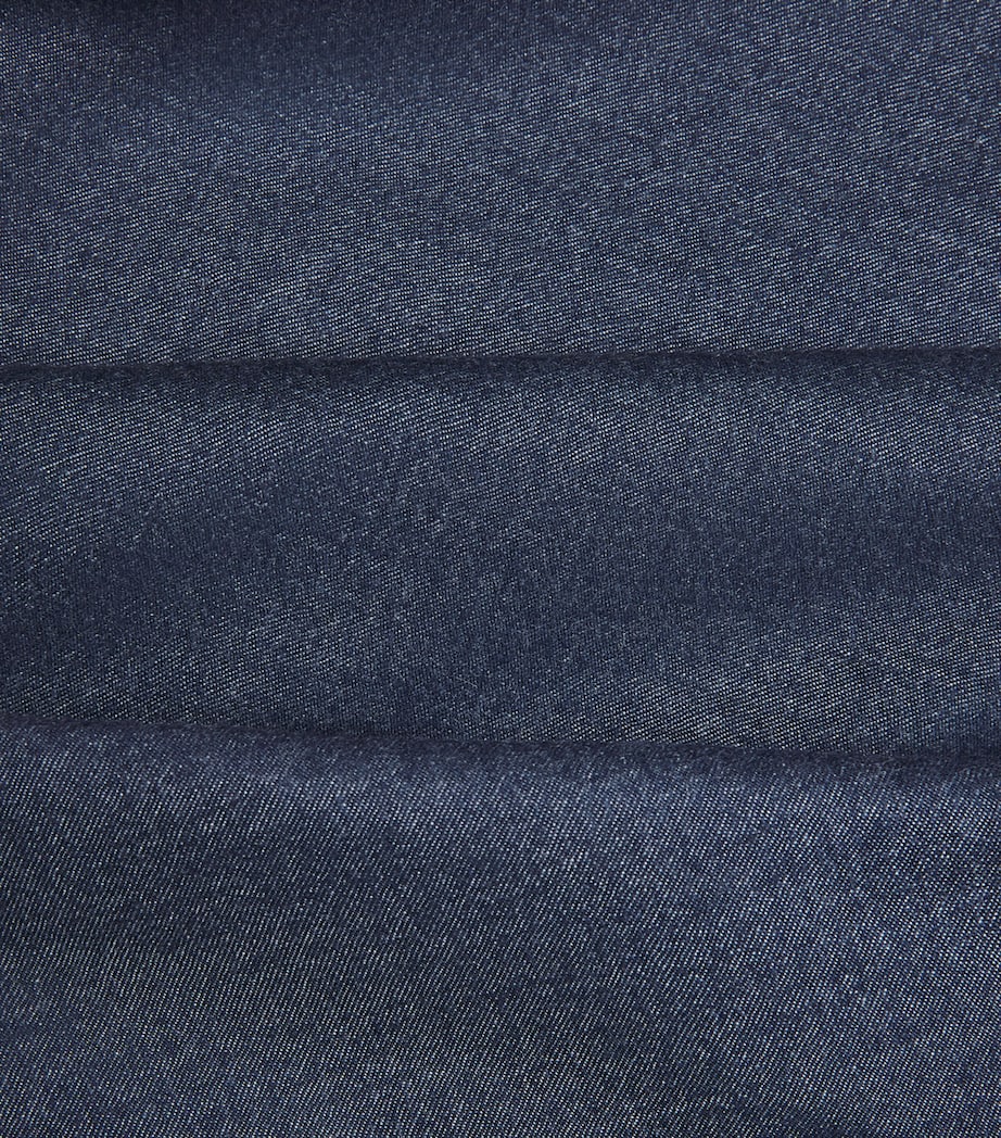 Colombo Womens Cashmere Midi Skirt Blue Jeans Image 6
