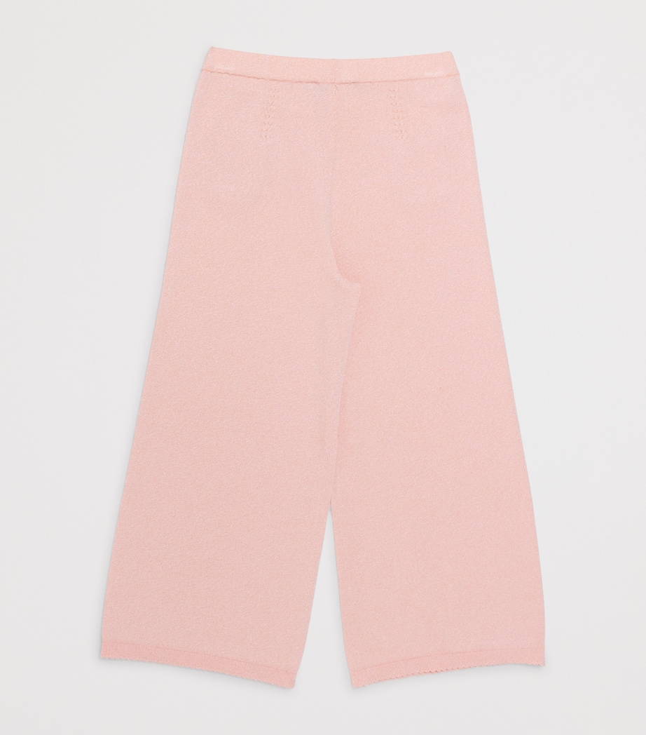 Emporio Armani Kids Wide-Leg Trousers (4-14 Years) Peachskin Image 2
