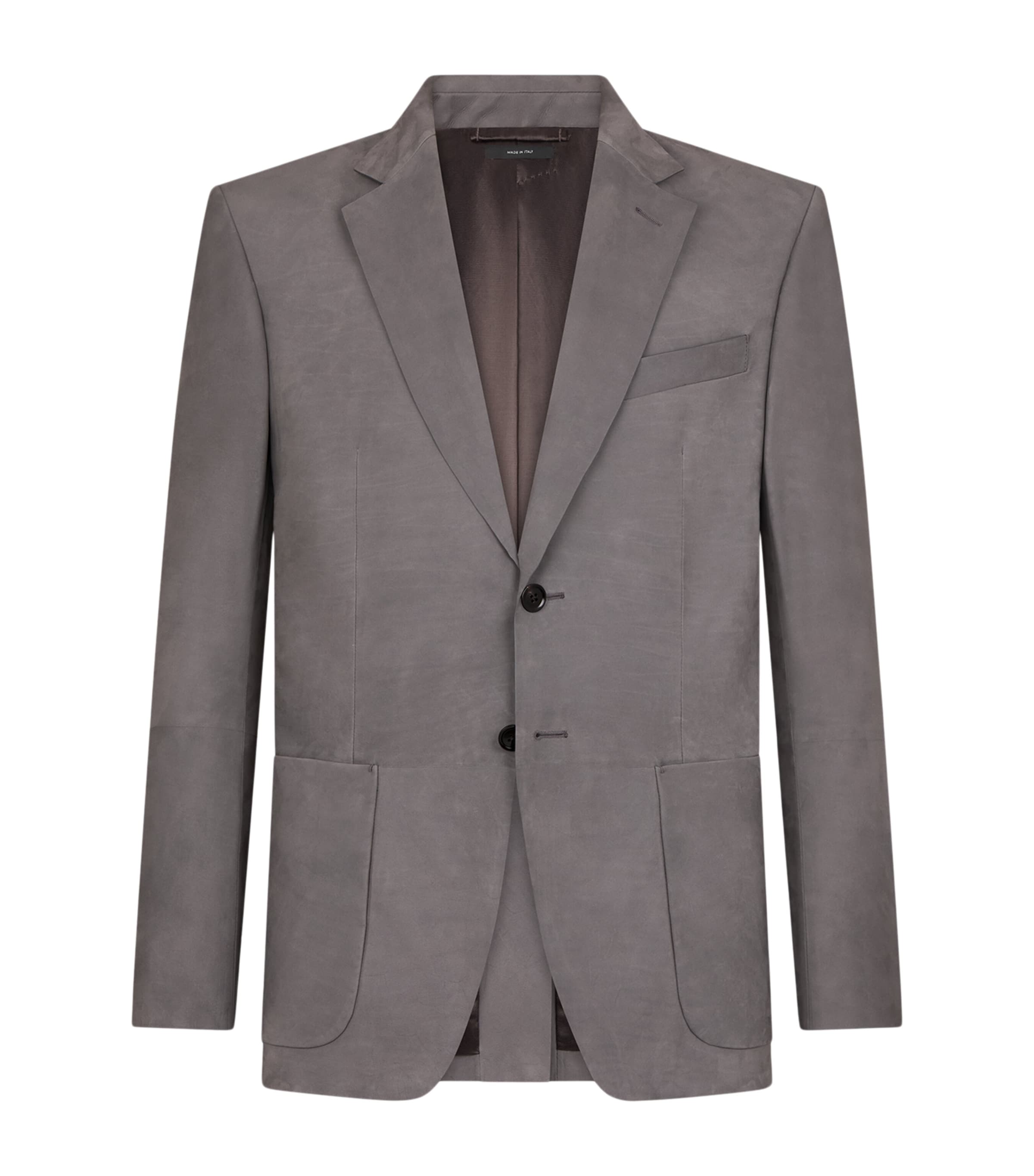 Suede Single-Breasted Blazer TBJ Image 1