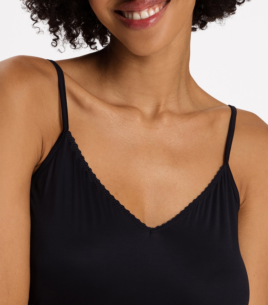 Stretch-Satin Deluxe Slip Dress BLACK Image 5