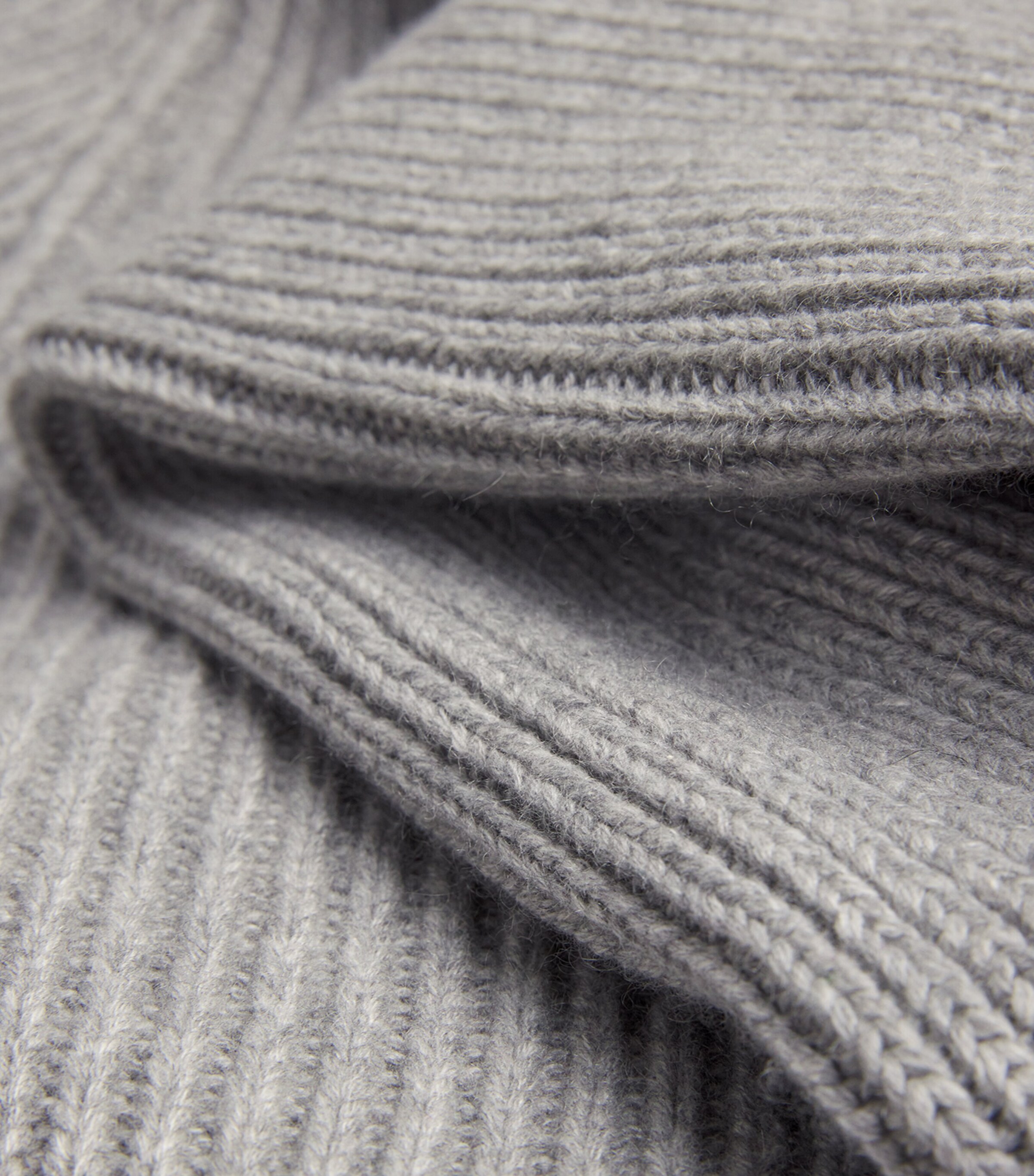 Cashmere Ribbed Rollneck Sweater HA0308 LIGHT GREY Image 5