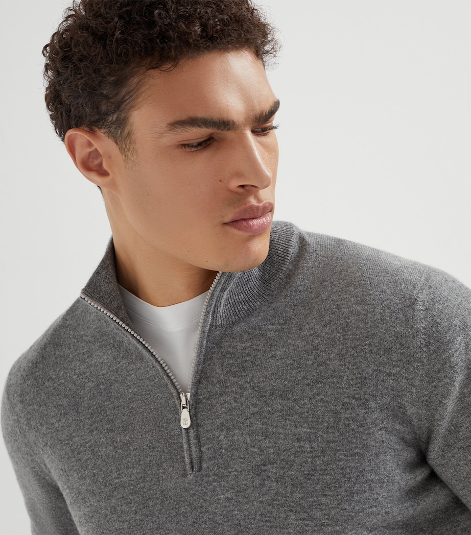 Cashmere Quarter-Zip Sweater CG217 Image 6