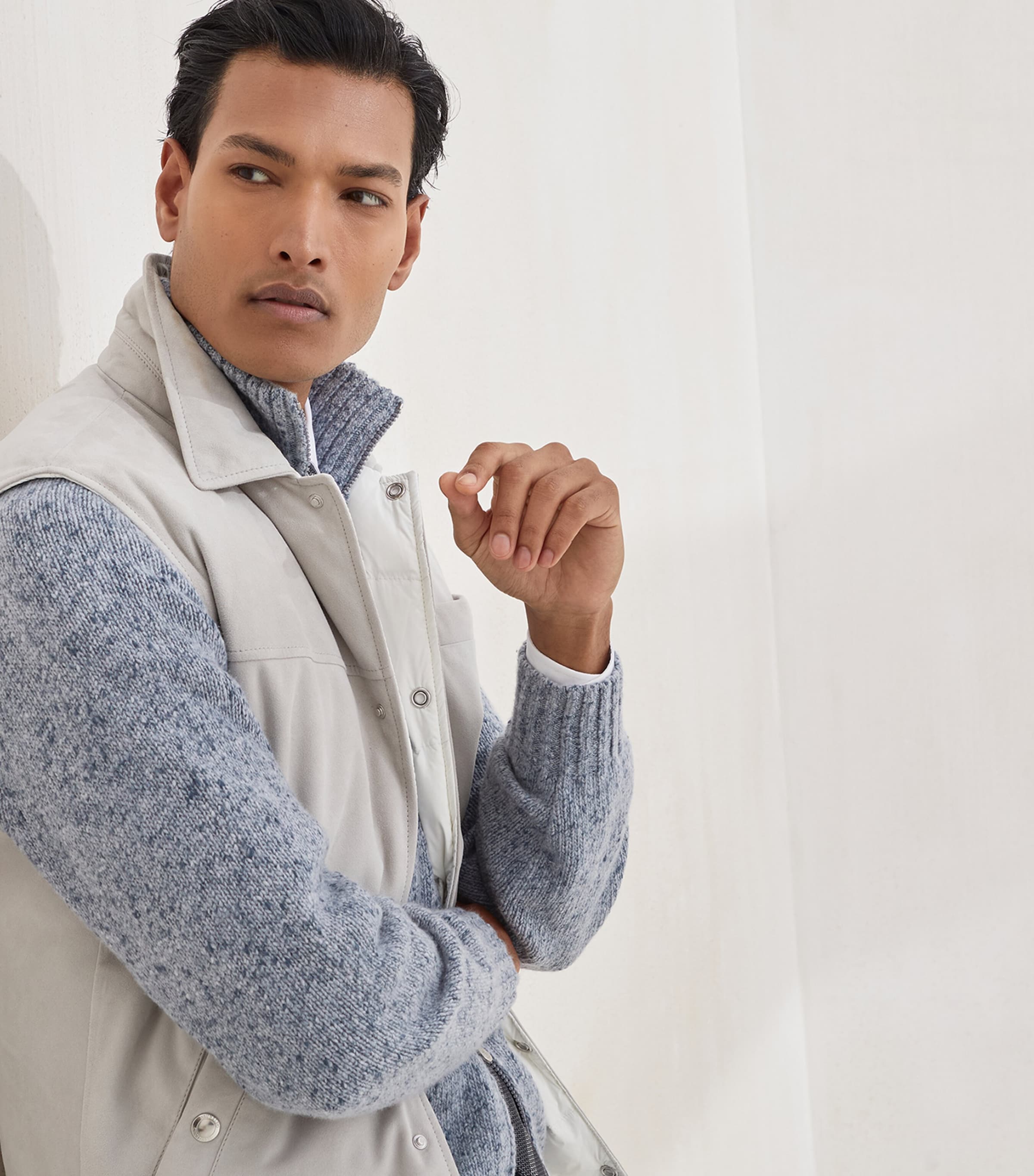 Suede Down Gilet C4245 Image 5