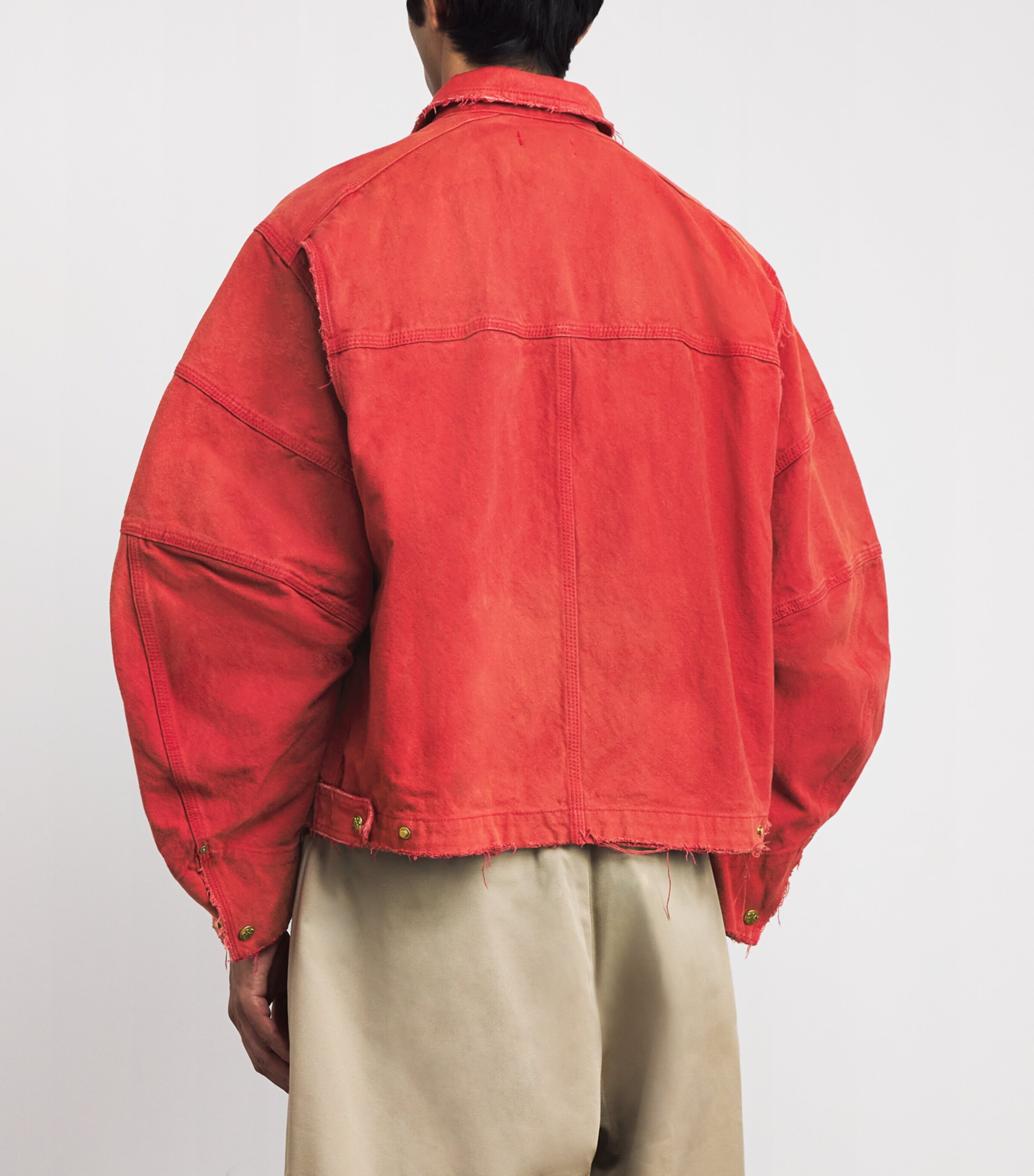 Cotton Canvas Stockton Jacket RED Image 4