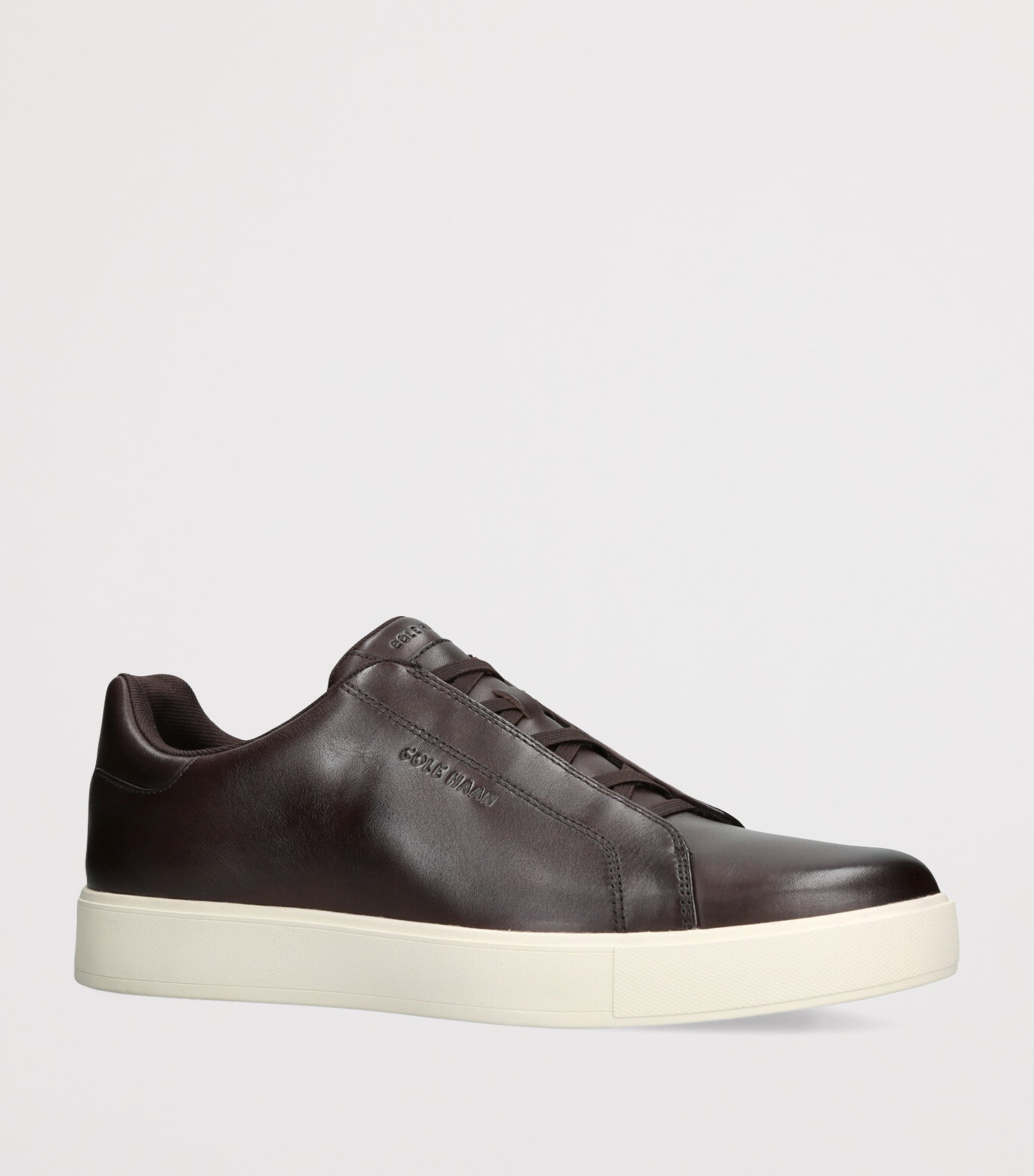 Leather GrandPrø Luxe Sneakers DARK BROWN Image 3