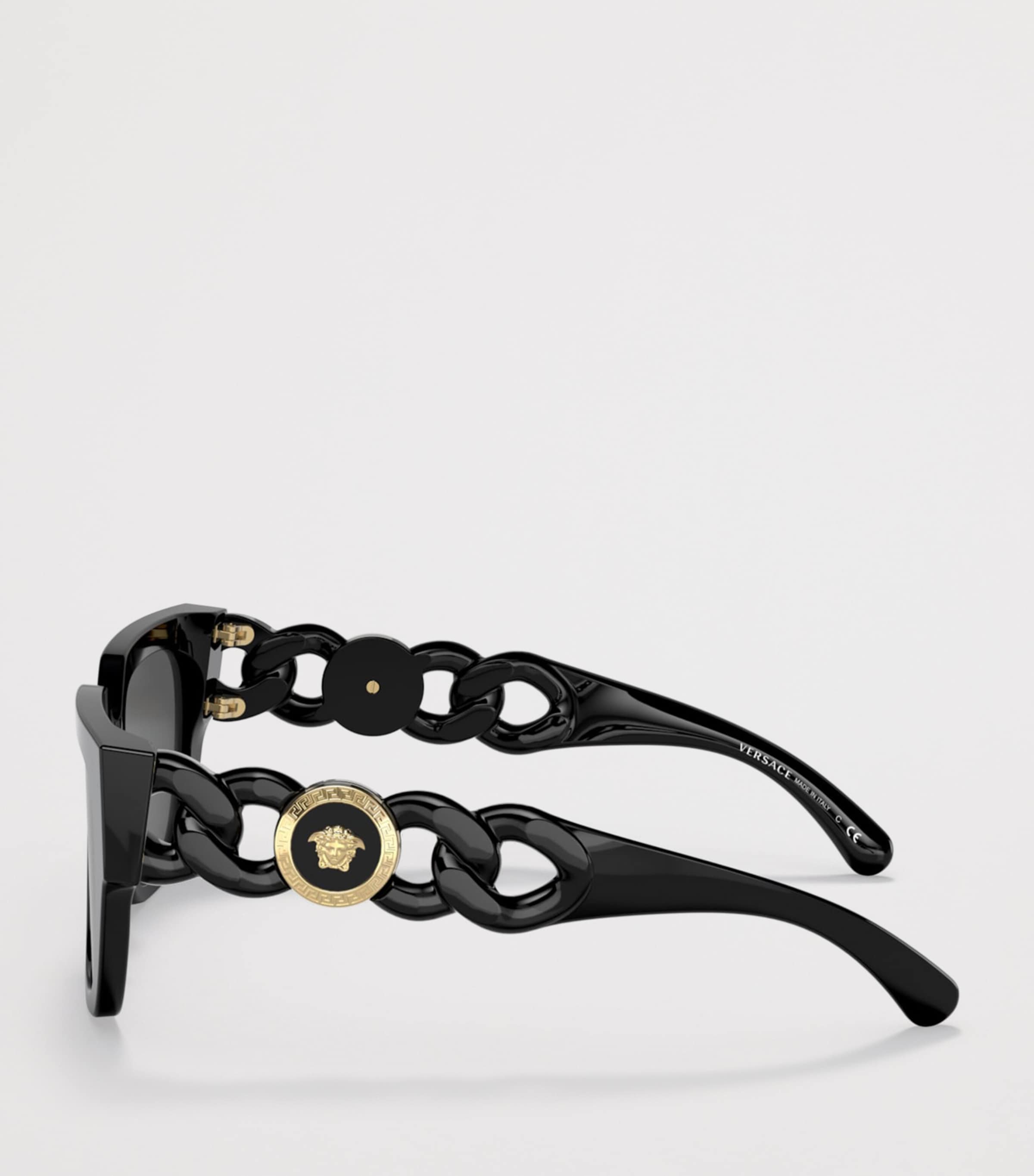 Versace Square Sunglasses Black Image 3