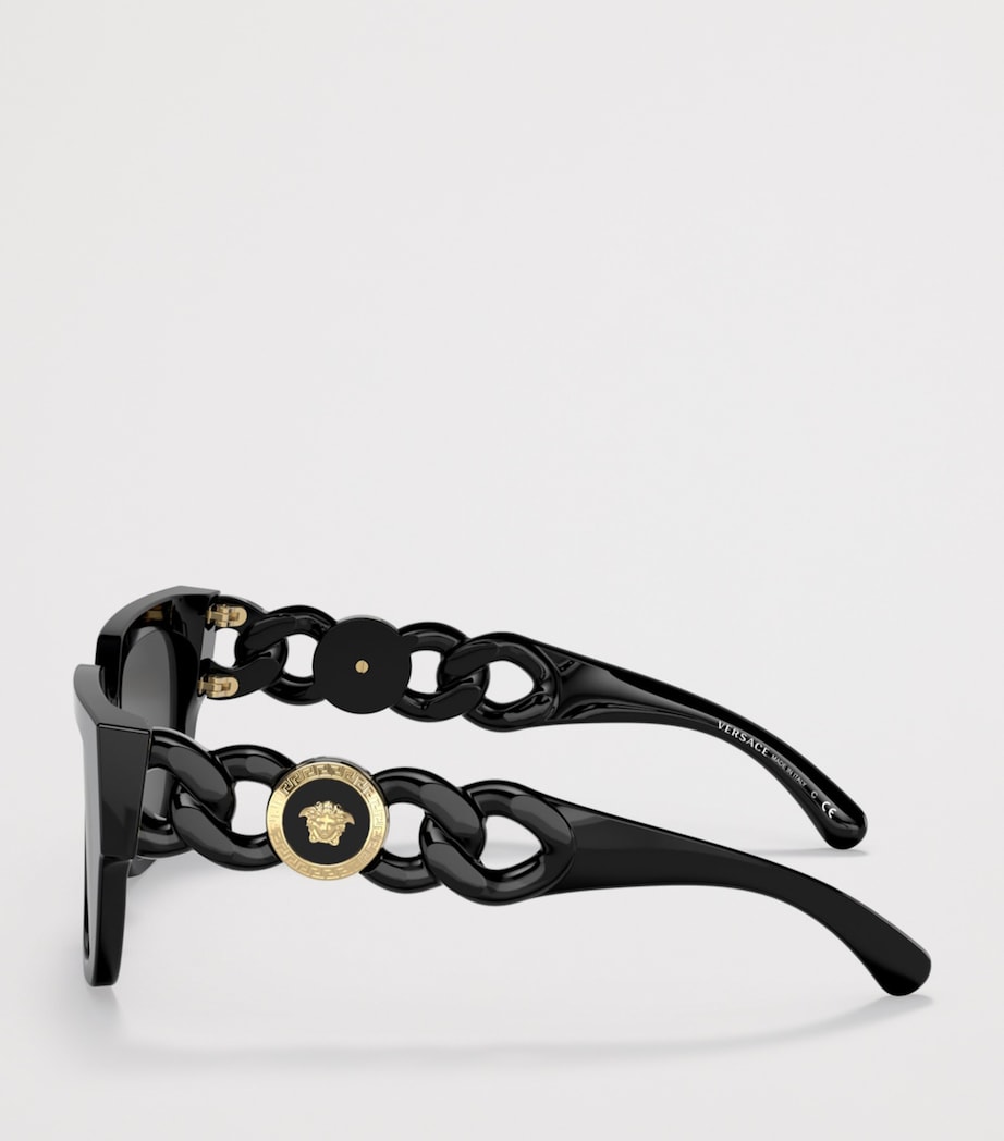 Versace Square Sunglasses Black Image 3
