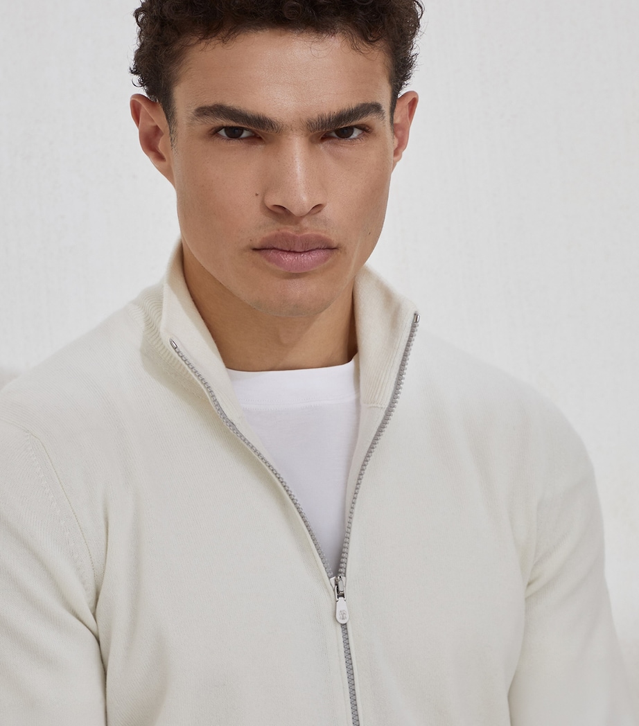 Cashmere Zip-Up Cardigan CO312 Image 6