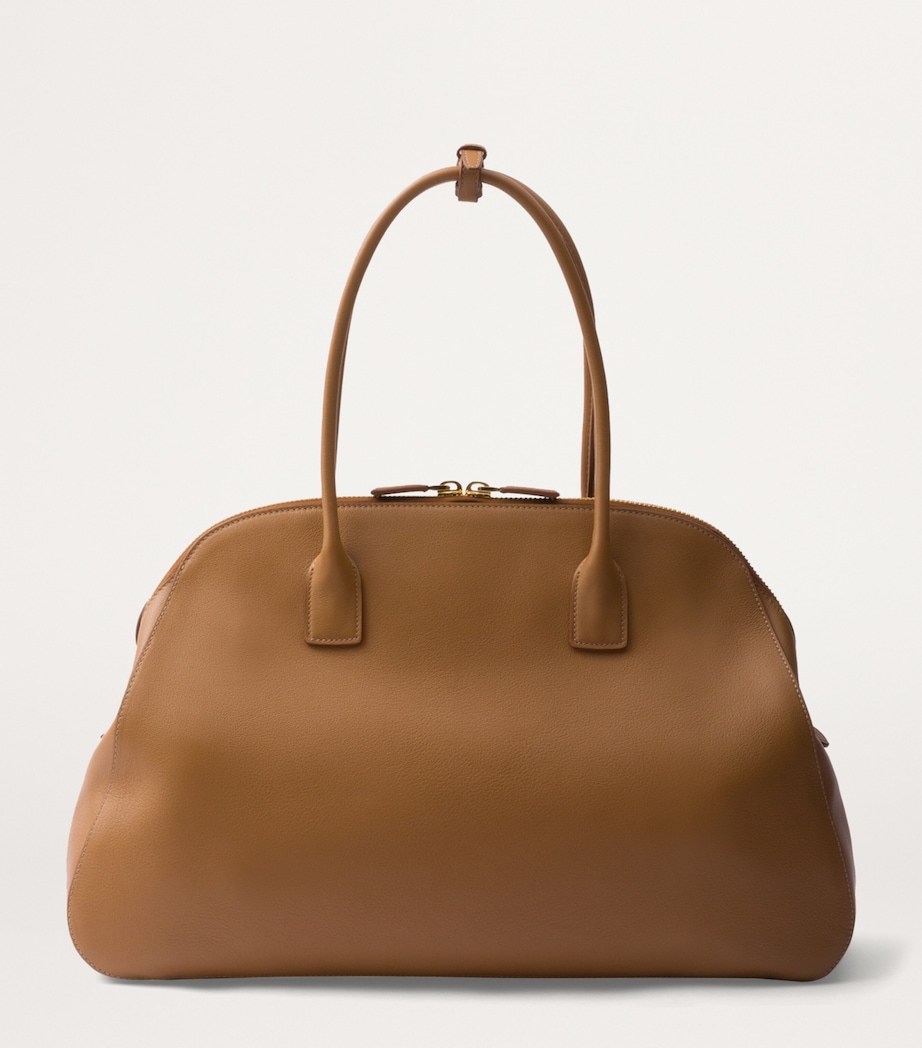 Prada Large Leather Tote Bag Image 4