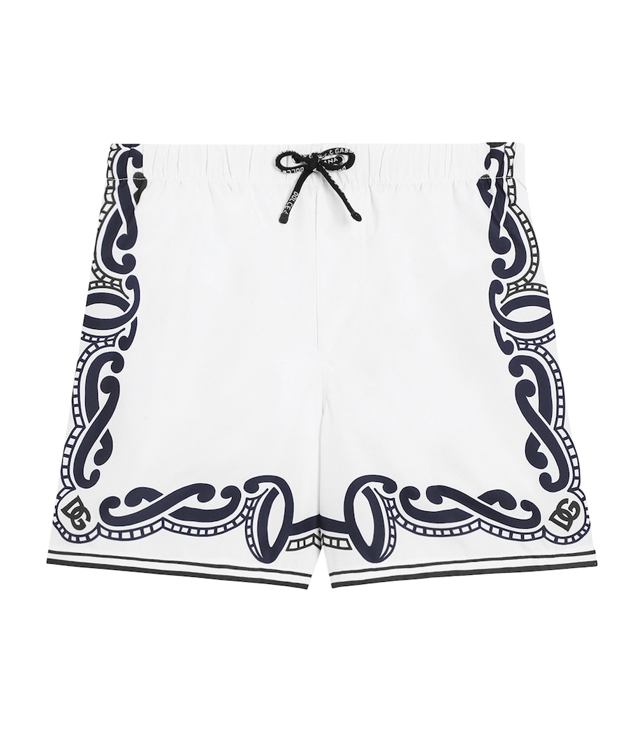 Bandana Print Swim Shorts (8-12+ Years) HA9RB-BANDANA BL Image 1