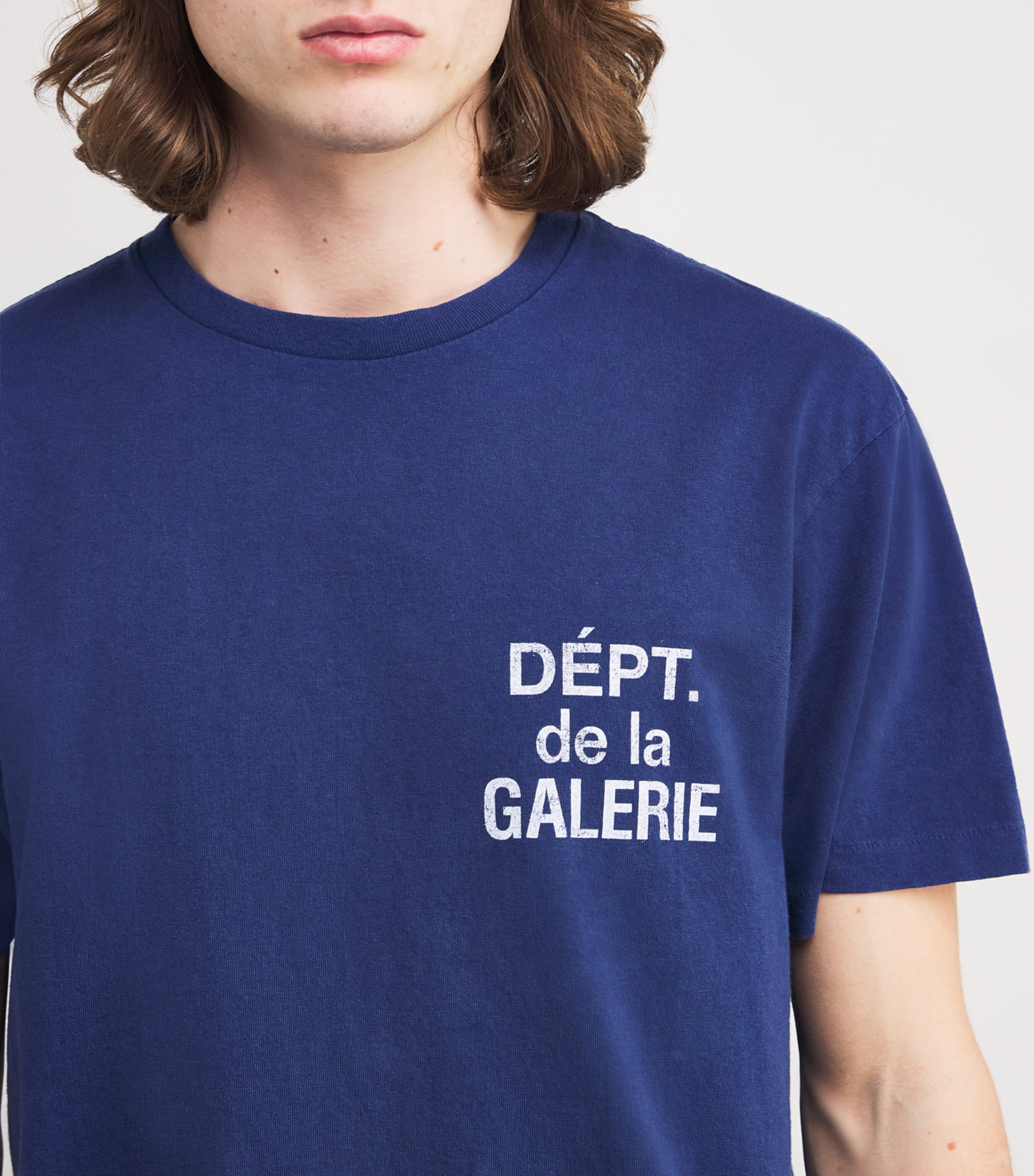 GALLERY DEPT. Navy Cotton French Logo T-Shirt | Harrods UK