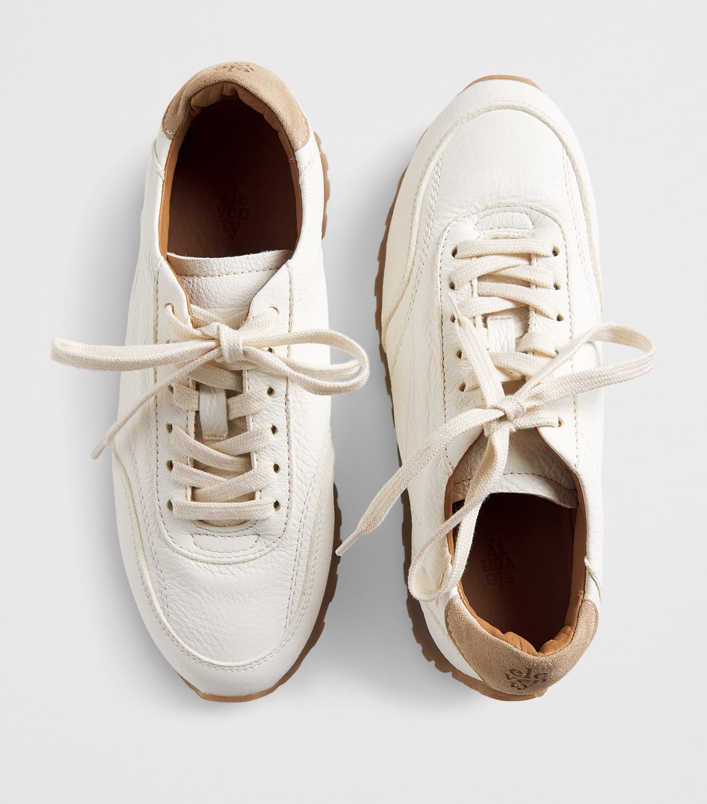 Eleventy Leather Sneakers Sabbia Image 5