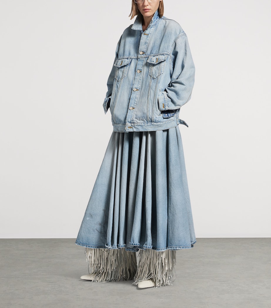 Distressed Denim Jacket 4009 Image 2