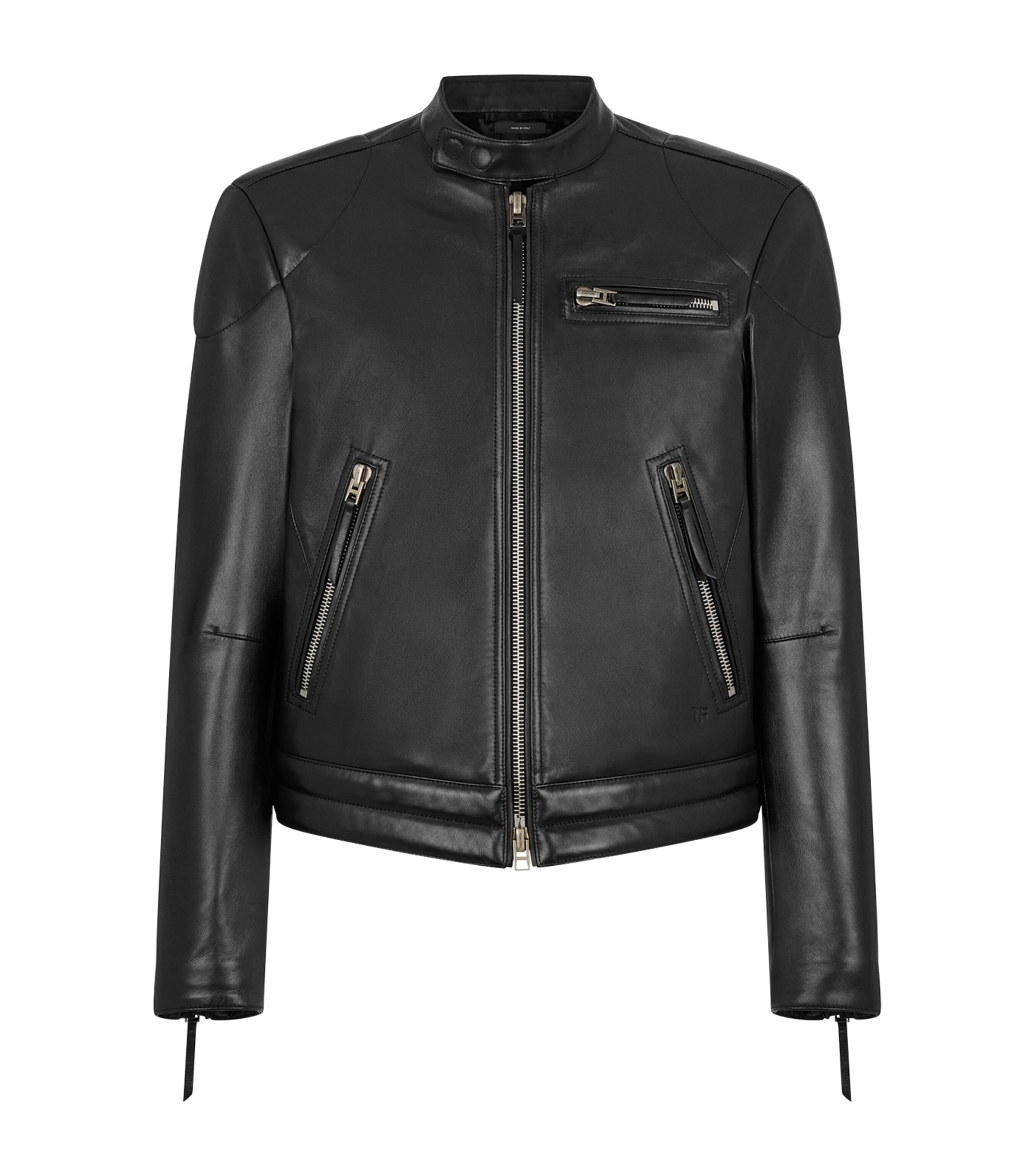 Leather Biker Jacket NAA Image 1