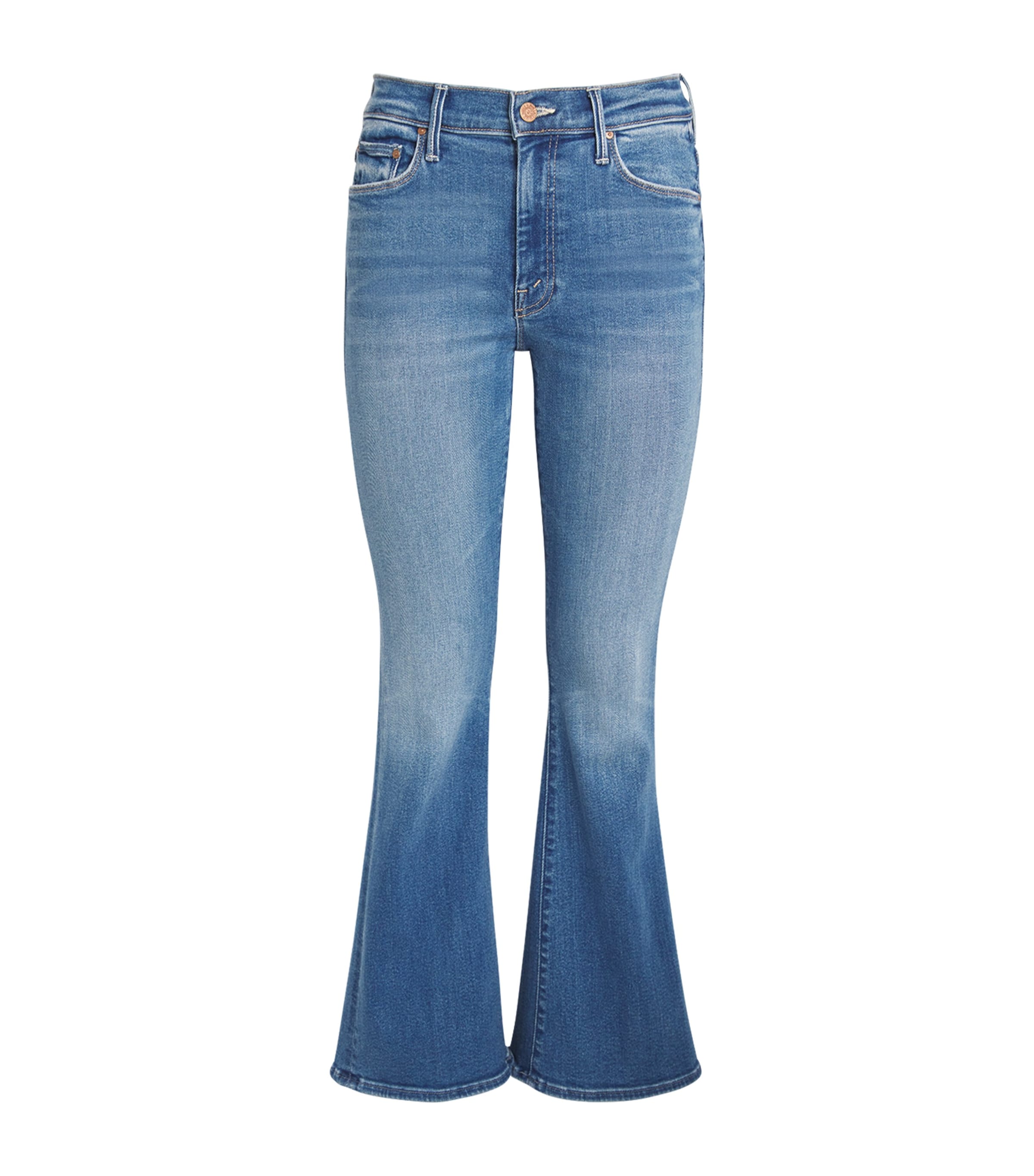 Mother The Lil Weekender Bootcut Jeans In Blue