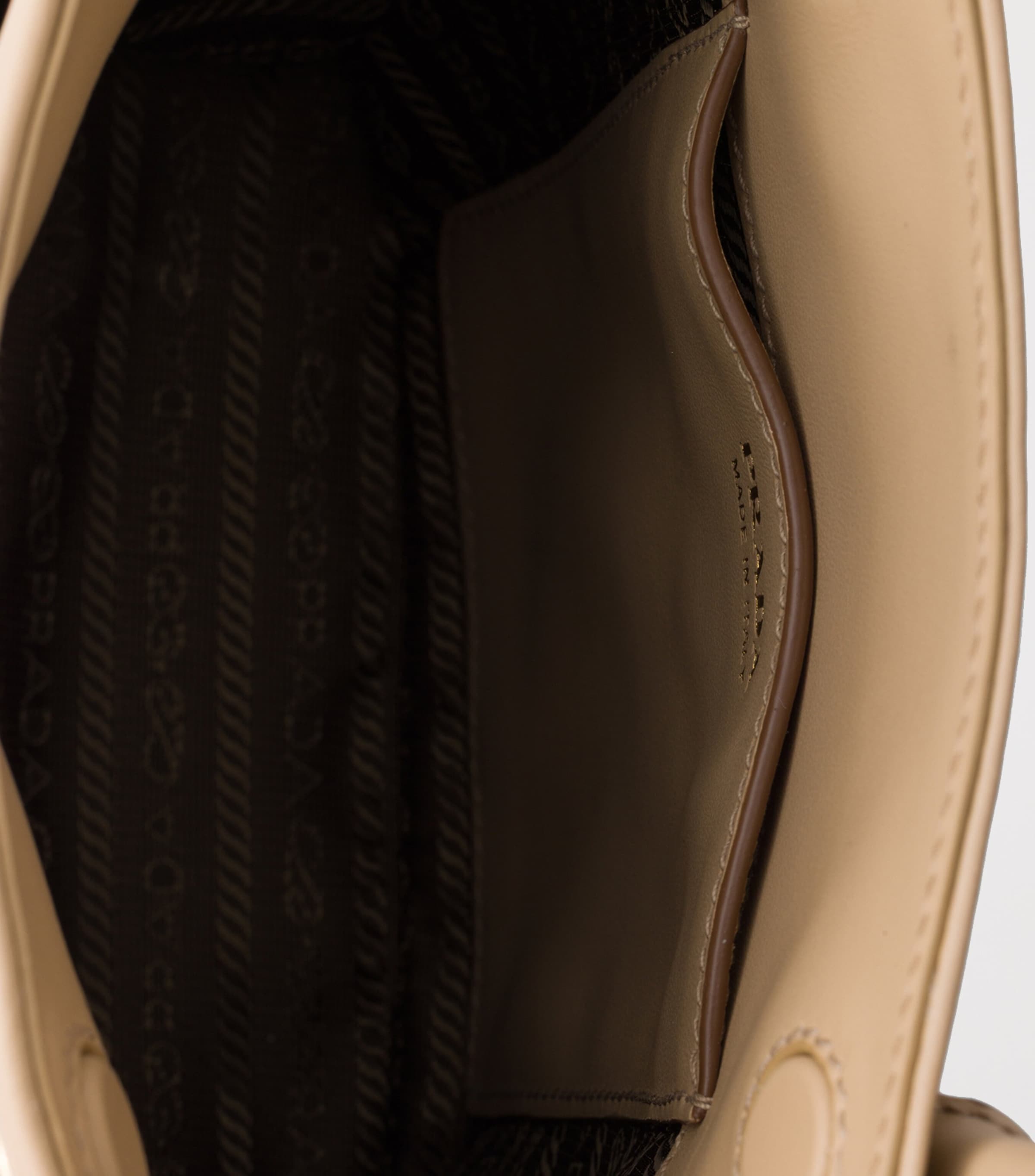 Prada Mini Carry Top-Handle Bag Neutral Image 4
