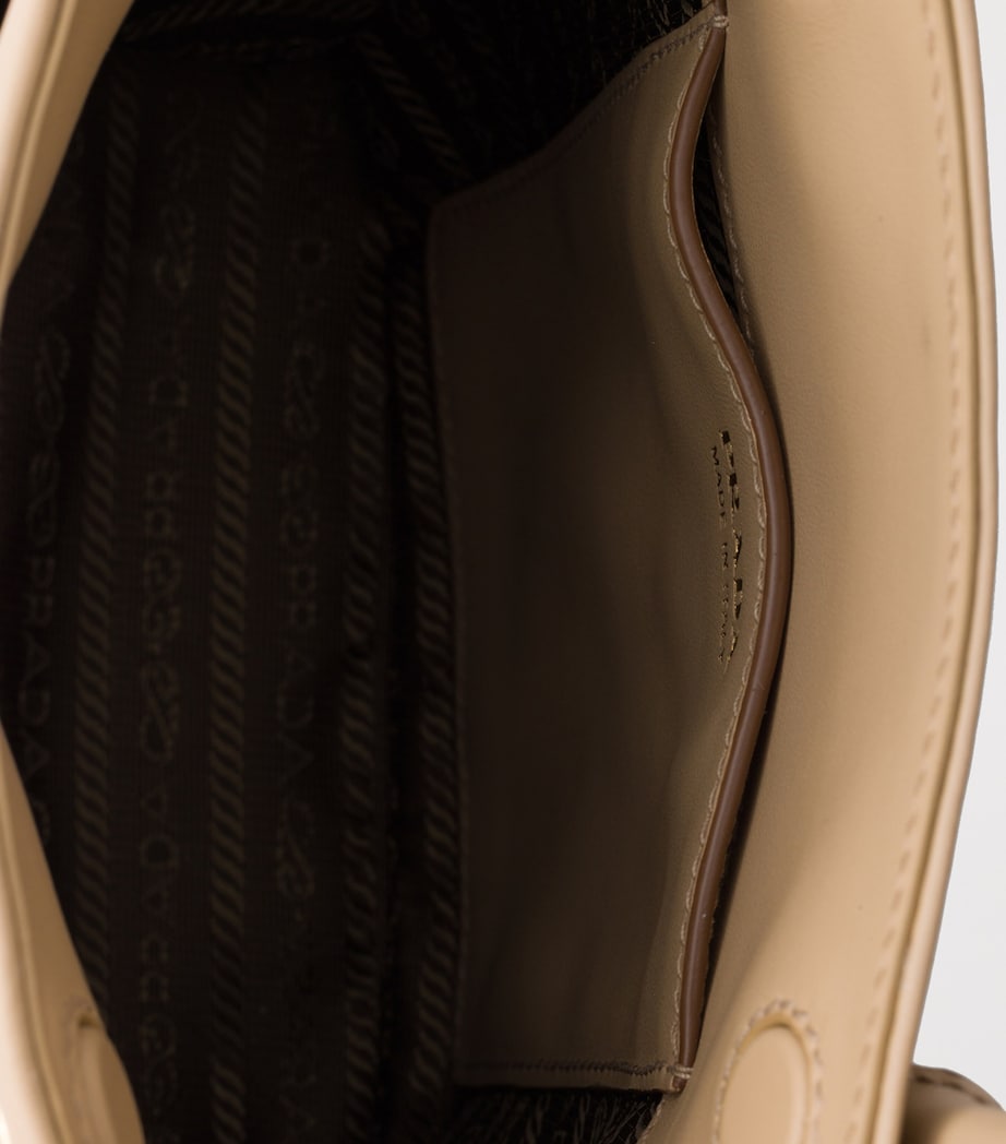 Prada Mini Carry Top-Handle Bag Neutral Image 4