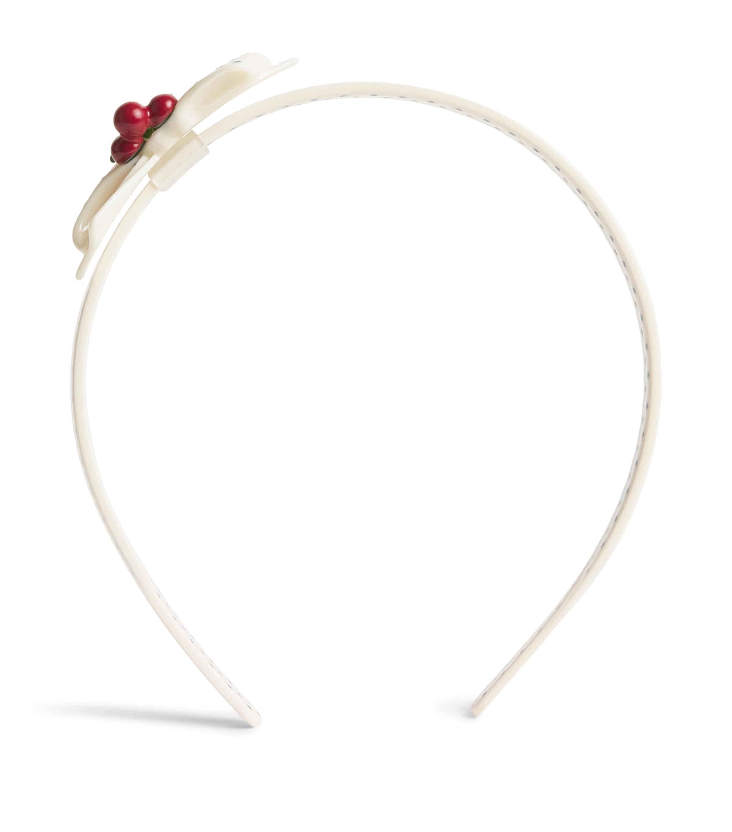 KONGES SLOJD Polka-Dot Cherry Bow Hairband Image 1
