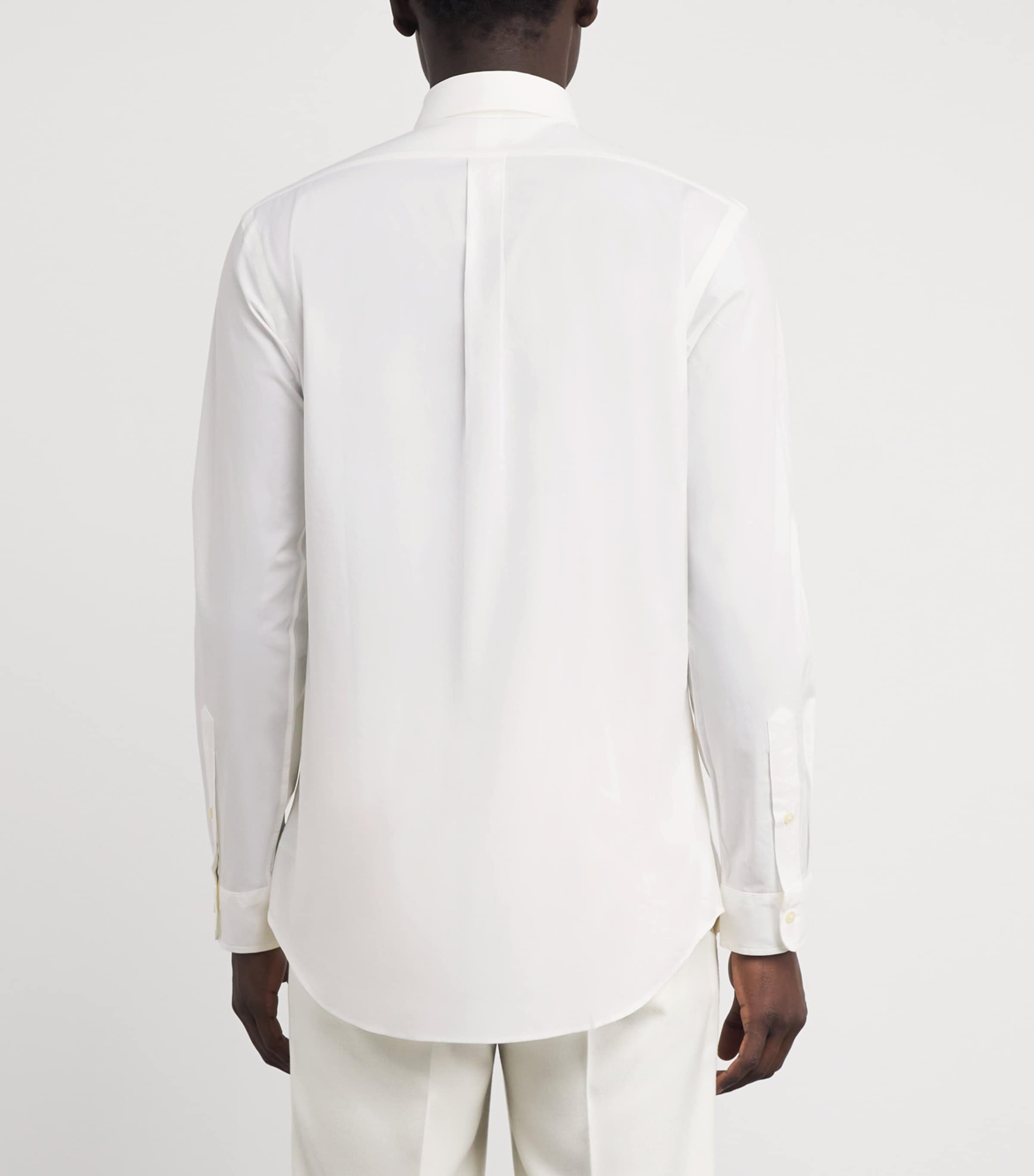 Polo Ralph Lauren Mens Poplin Custom Fit Shirt White Image 4