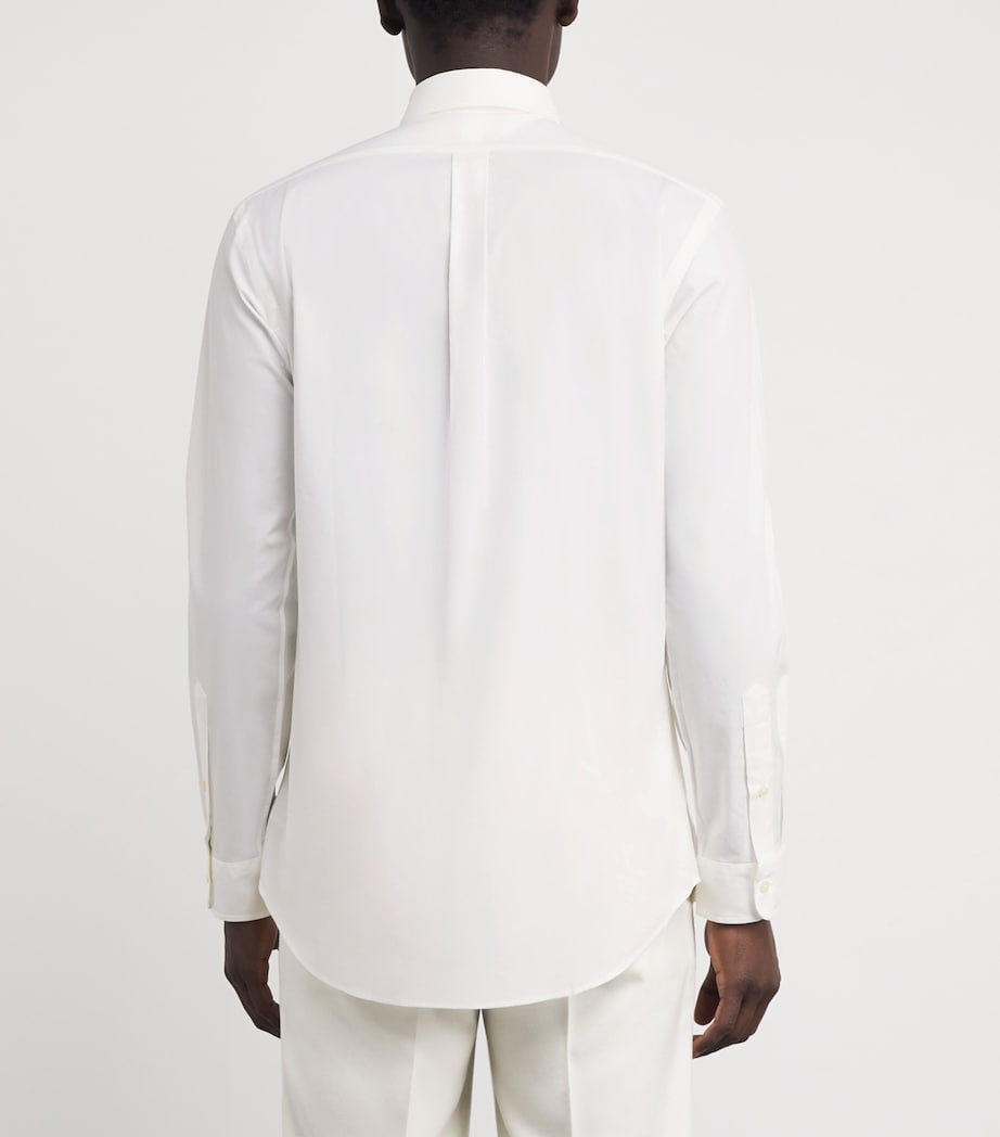 Polo Ralph Lauren Mens Poplin Custom Fit Shirt White Image 4
