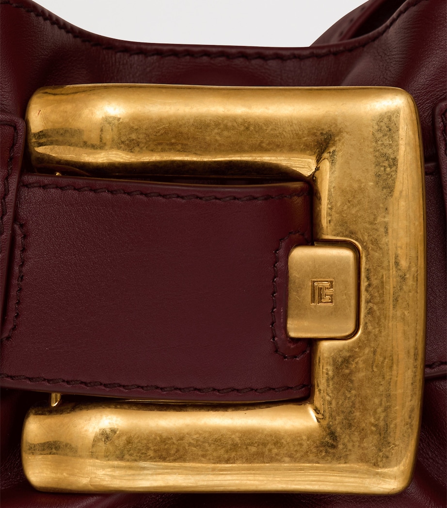 Mini Leather Anthem Shoulder Bag 3AR AUBERGINE Image 8