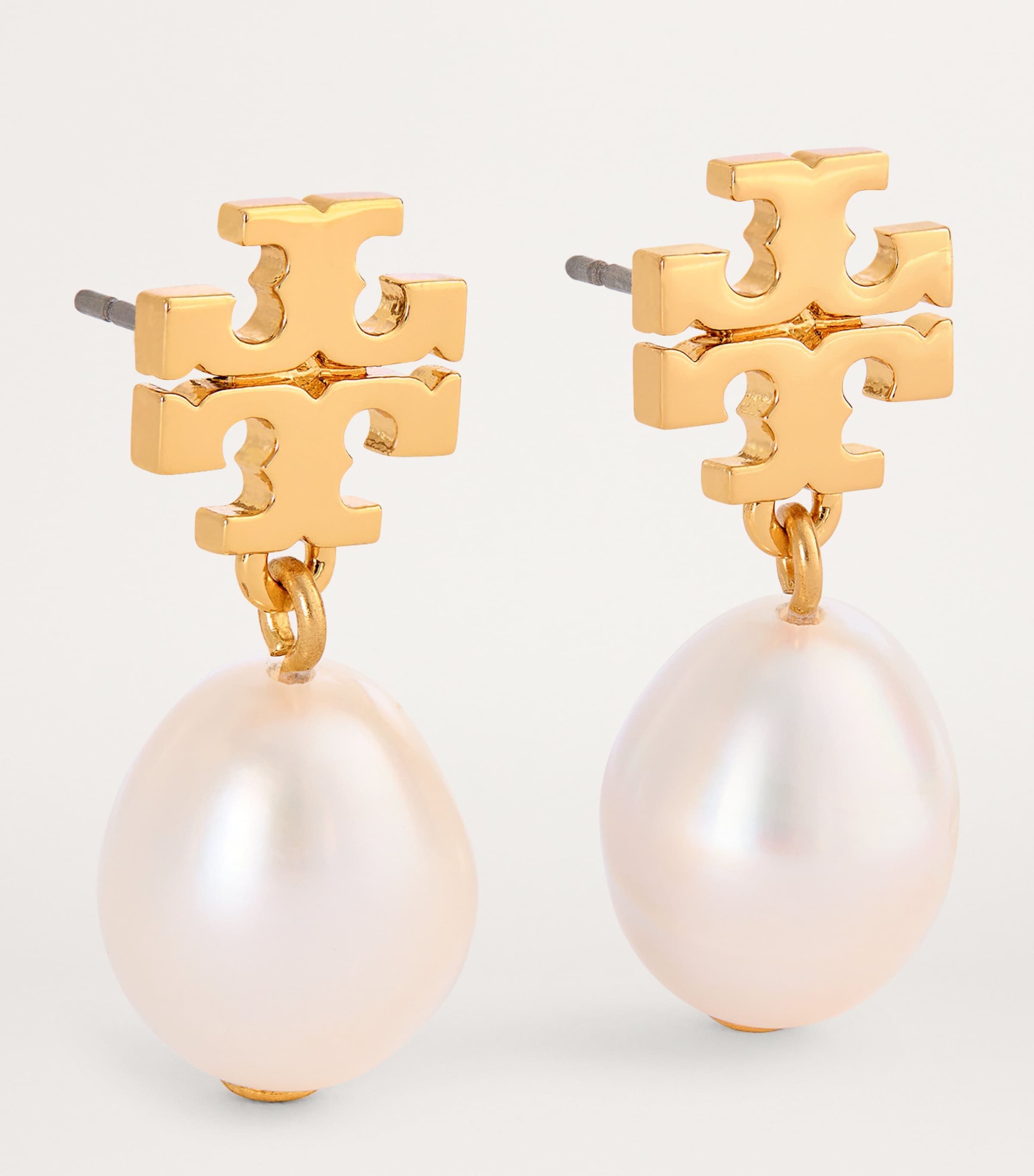 Tory Burch Kira Pearl Drop Earrings Tory Gold / Ivory Image 3