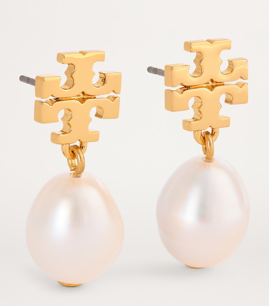 Kira Pearl Drop Earrings TORY GOLD / IVORY Image 3