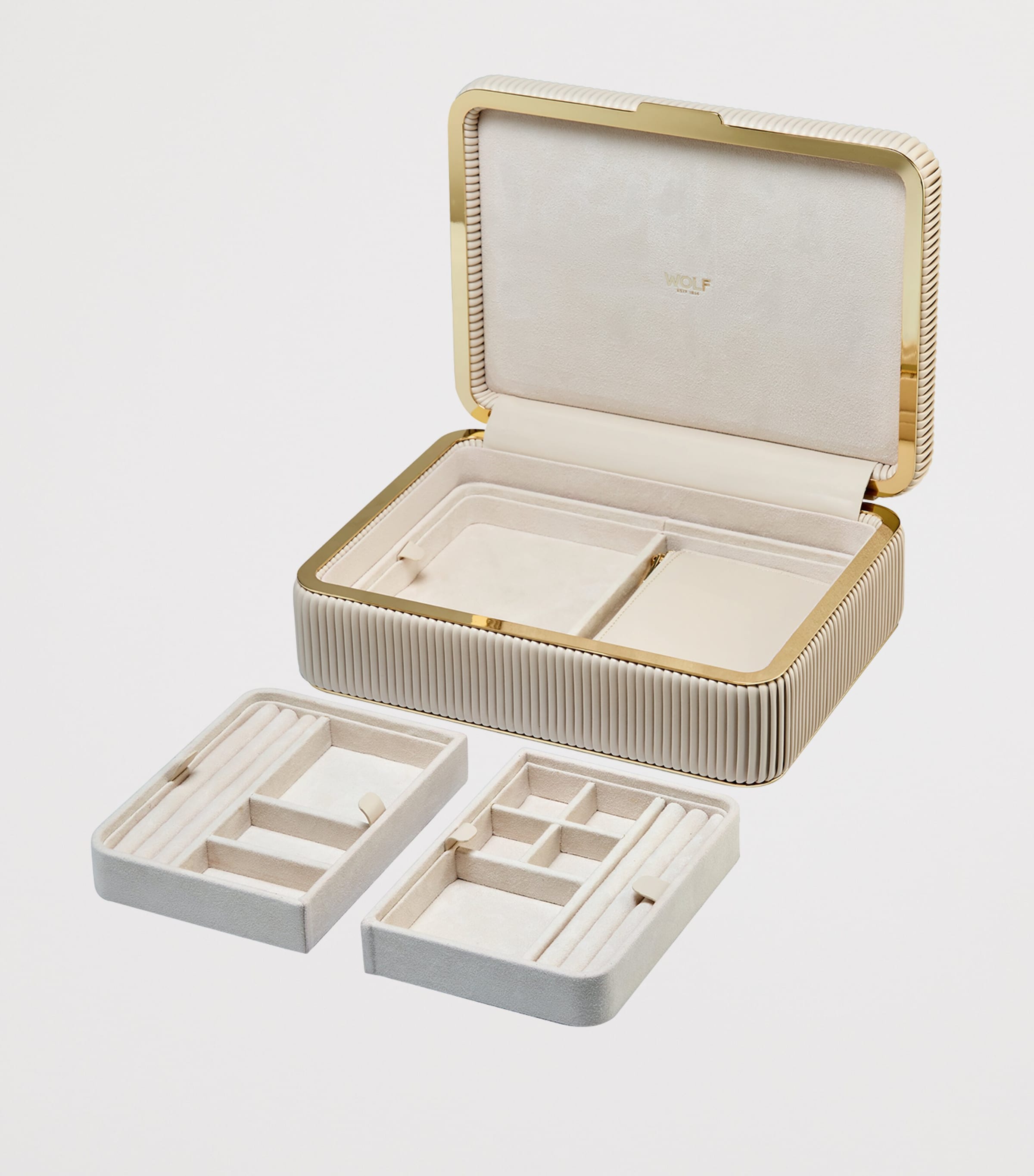 Medium Bella Jewellery Box BONE Image 5