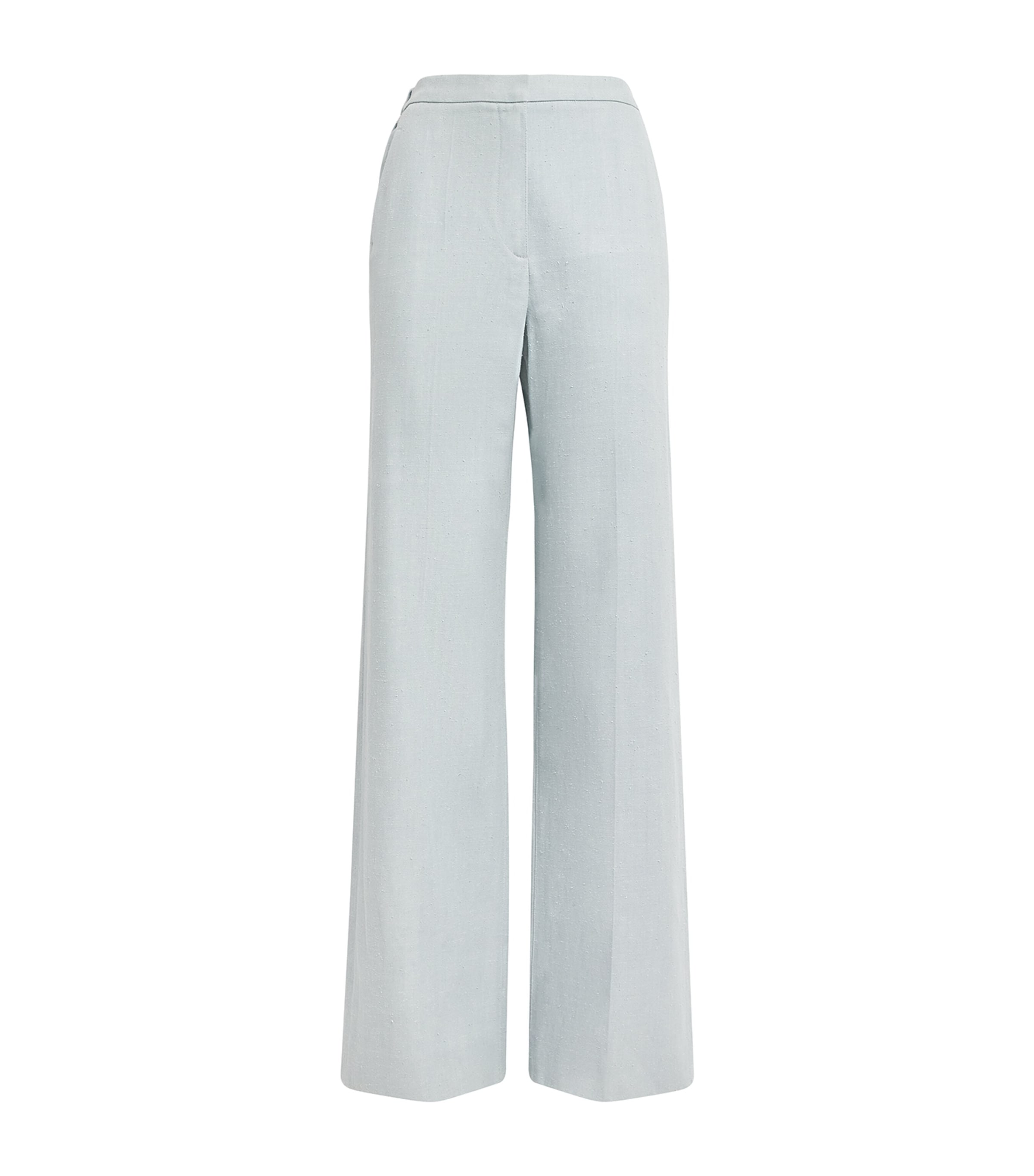LOULOU STUDIO TEXTURED STRAIGHT TAILORED ZORA TROUSERS