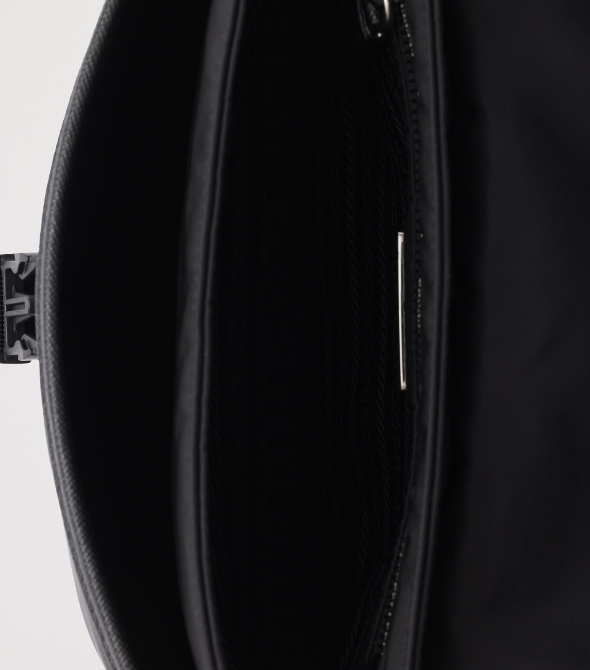 Re-Nylon and Leather Messenger Bag F0002 Image 4