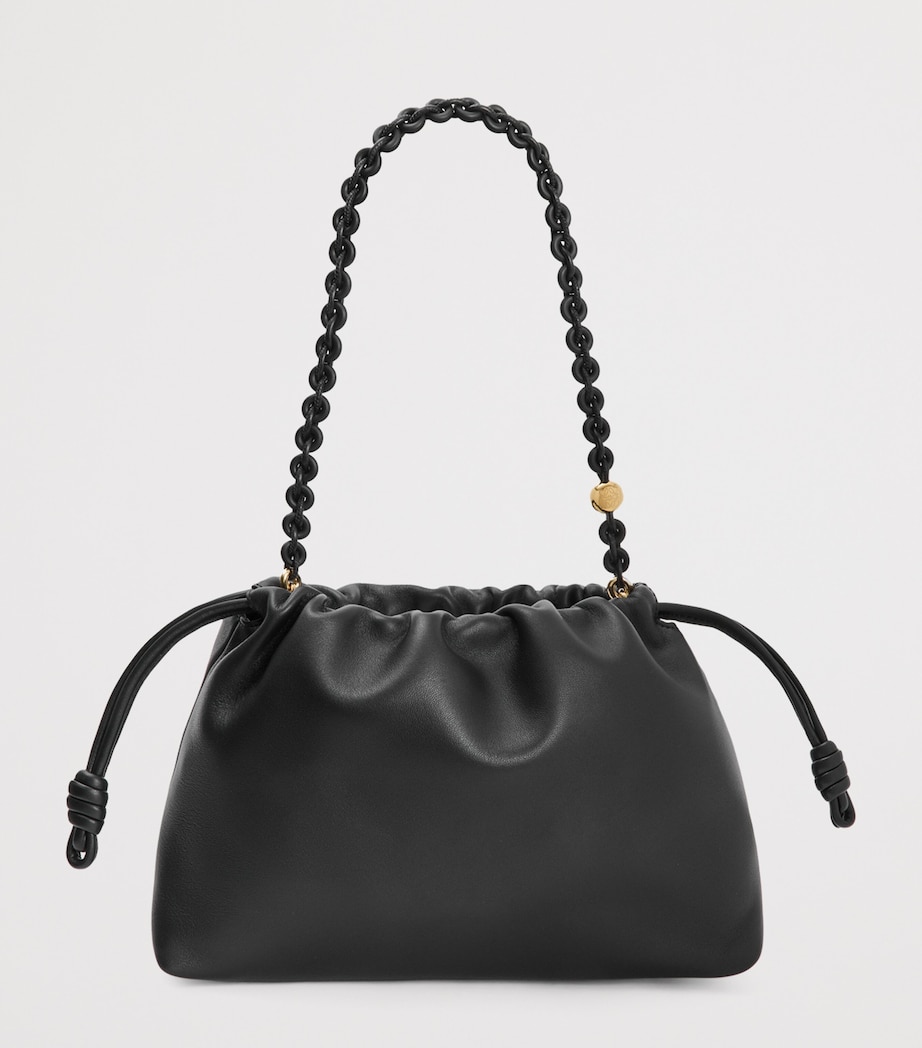 Medium Leather Flamenco Purse BLACK Image 5