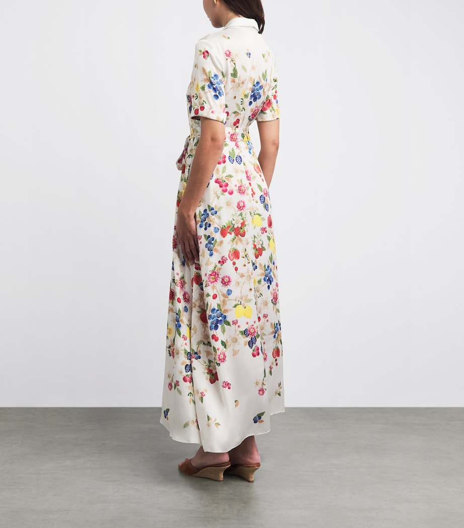 Mary Katrantzou Womens Cotton-Blend Como Maxi Dress Fruitavola Image 4