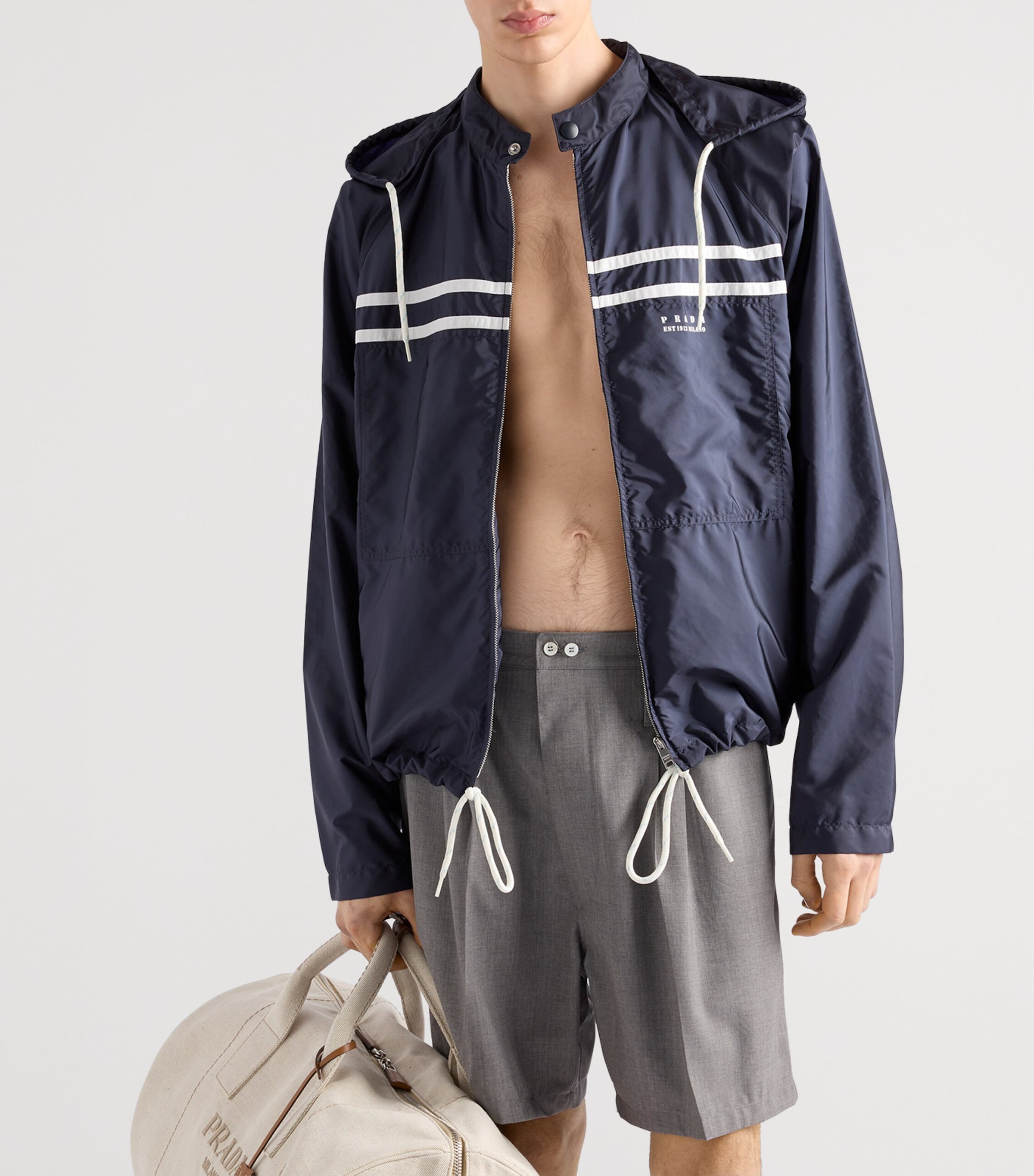 Re-Nylon Adaptable Oversized Jacket F022X Image 3
