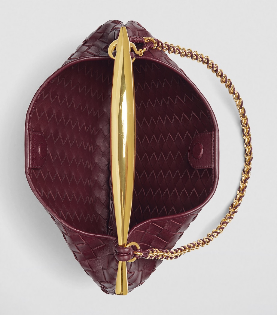 Small Leather Sardine Chain Top-Handle Bag 2250 Image 3