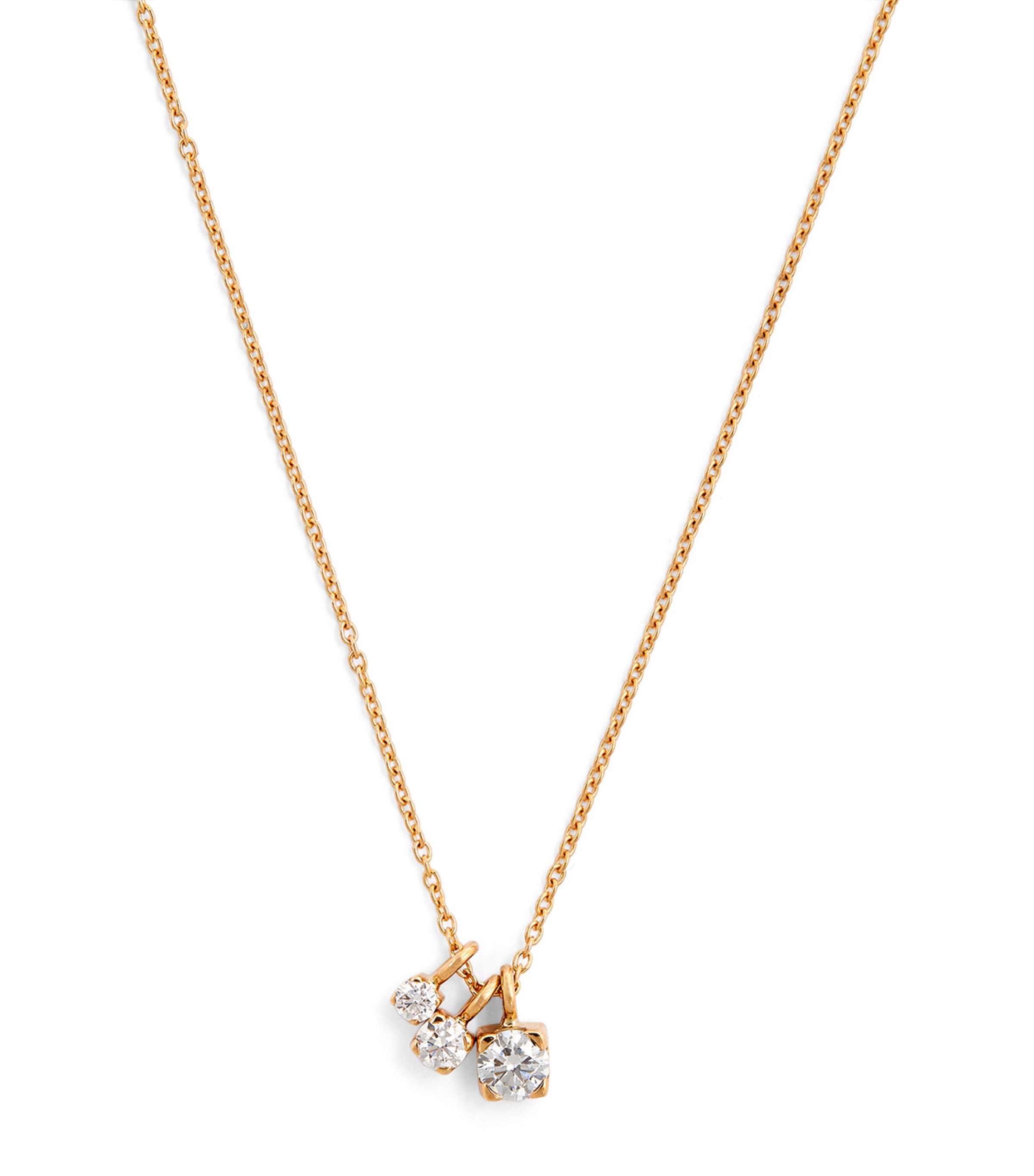 Sophie Bille Brahe Yellow Gold and Diamond Glacon Necklace Yellow Gold Image 1