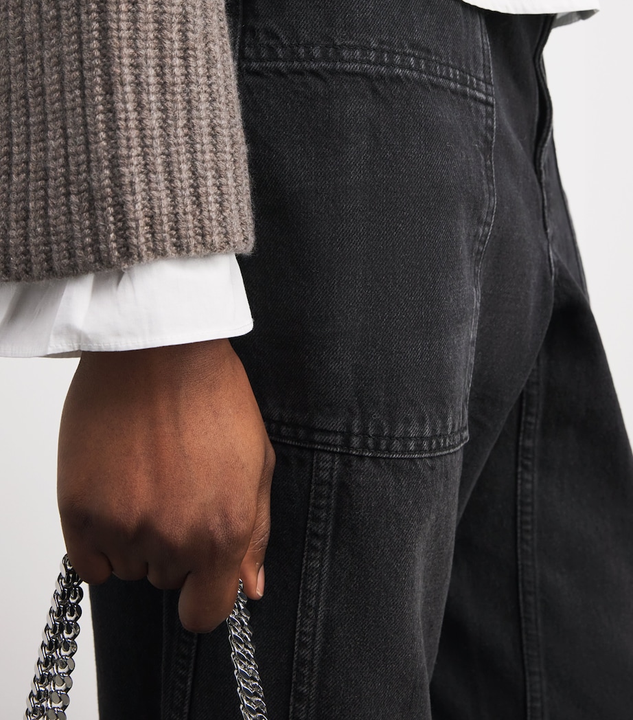 Patch Pocket Engineered Jeans BLACK WASH Image 6