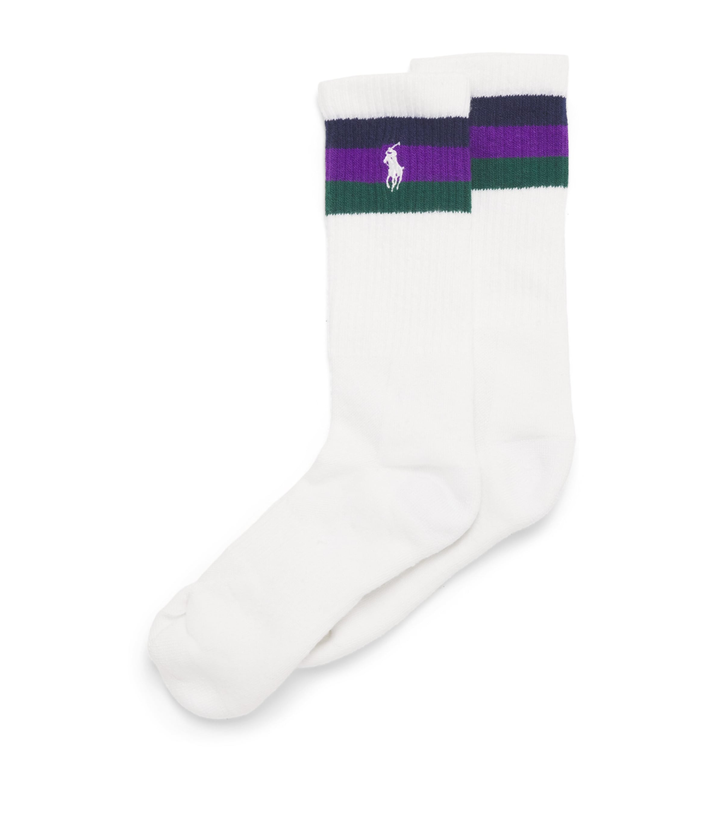 Polo Ralph Lauren Rlx Ralph Lauren X Wimbledon Polo Pony Socks In White