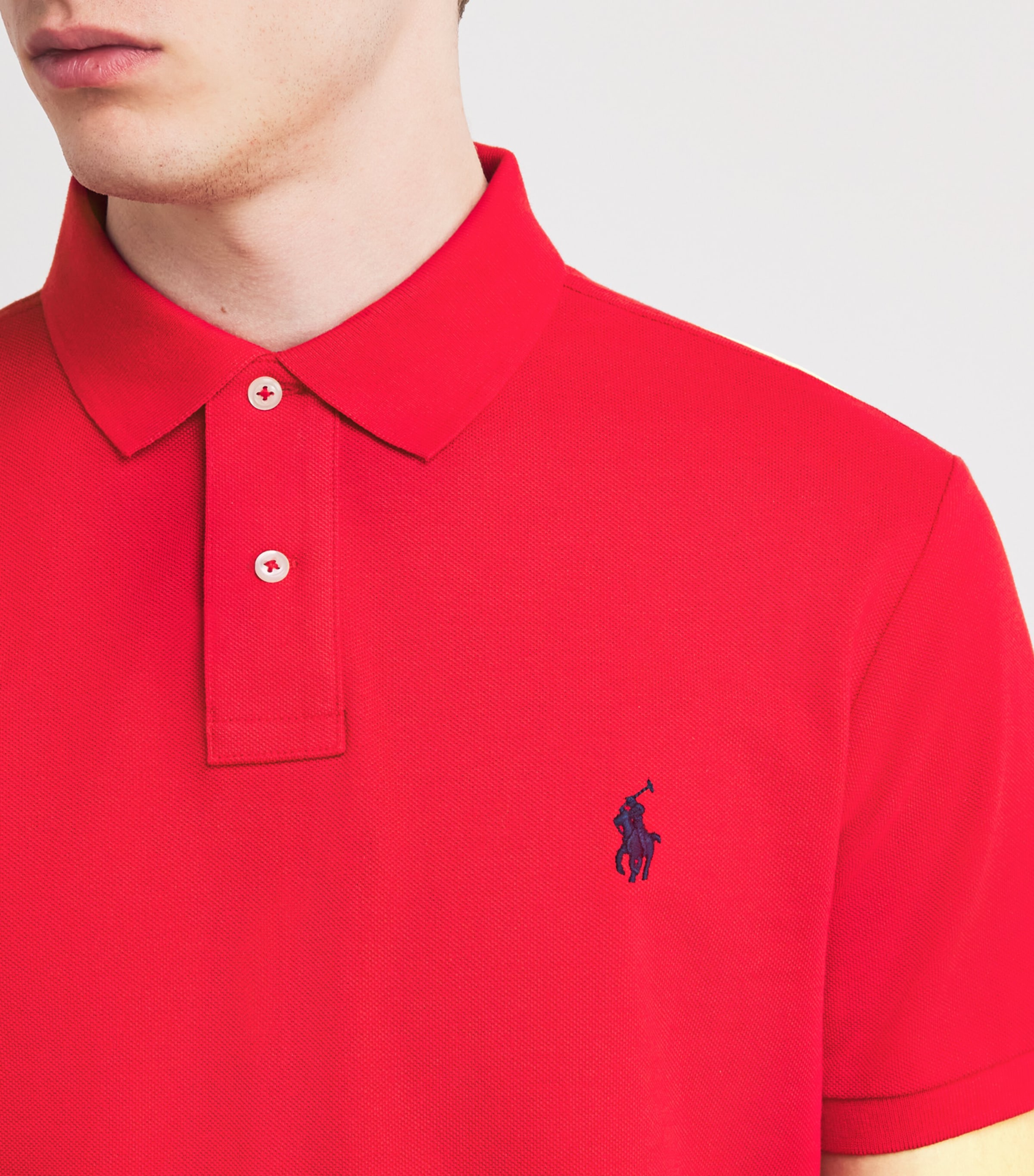 Cotton Polo Pony Polo Shirt RL2000 RED Image 6