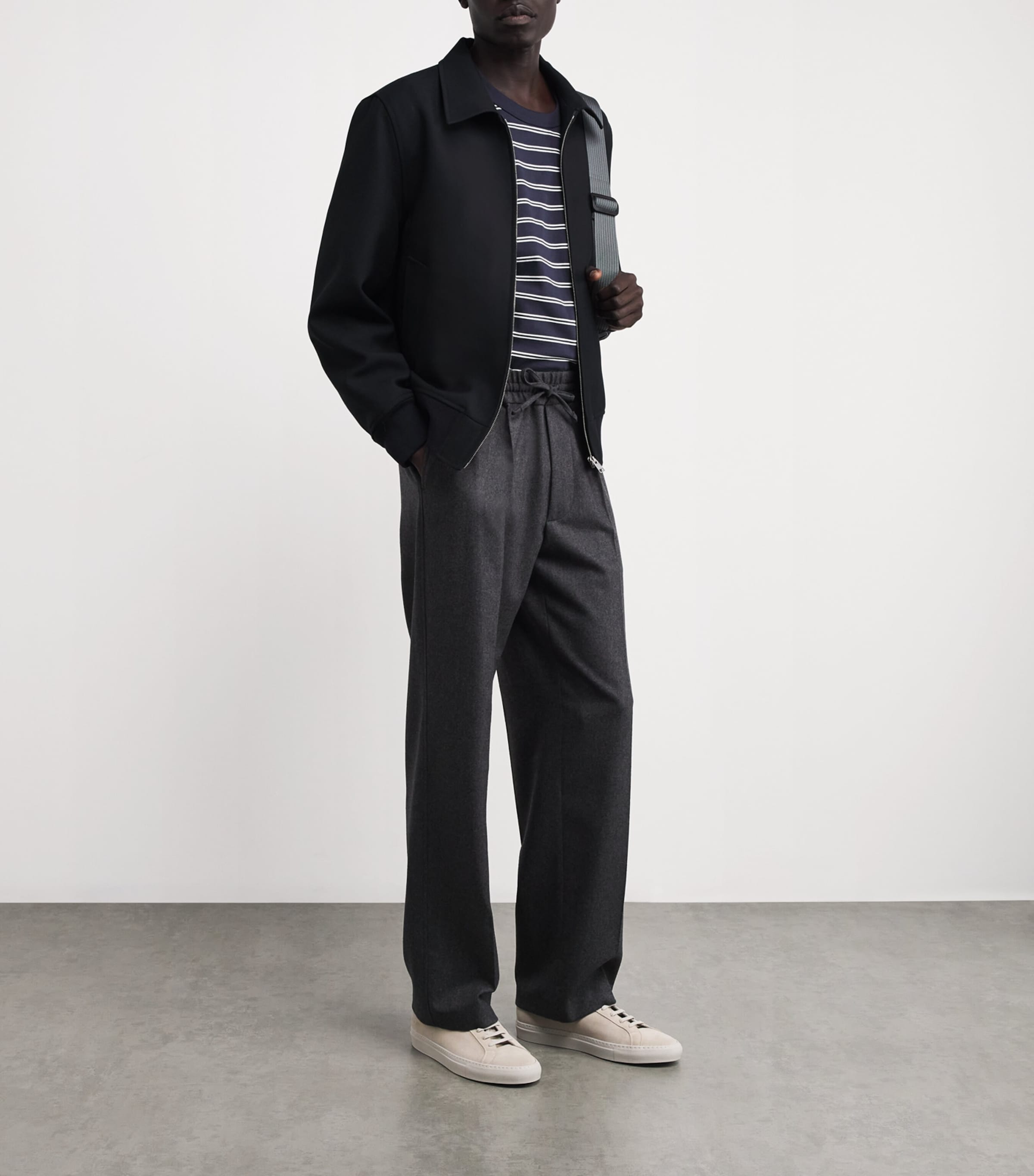 Virgin Wool-Blend Theo jacket NAVY BLUE Image 2