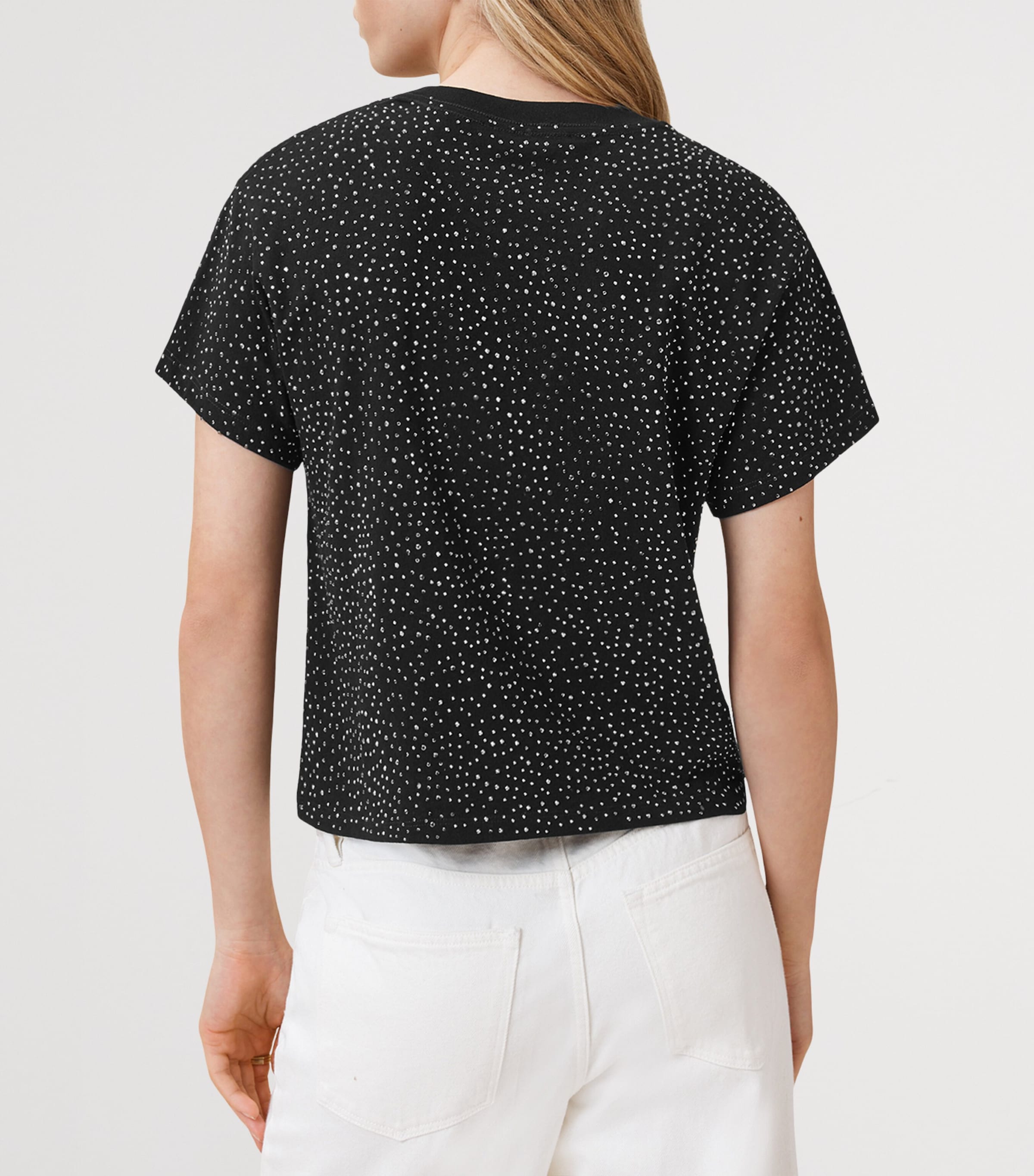 Reel Elle Embellished T-Shirt BLACK Image 5