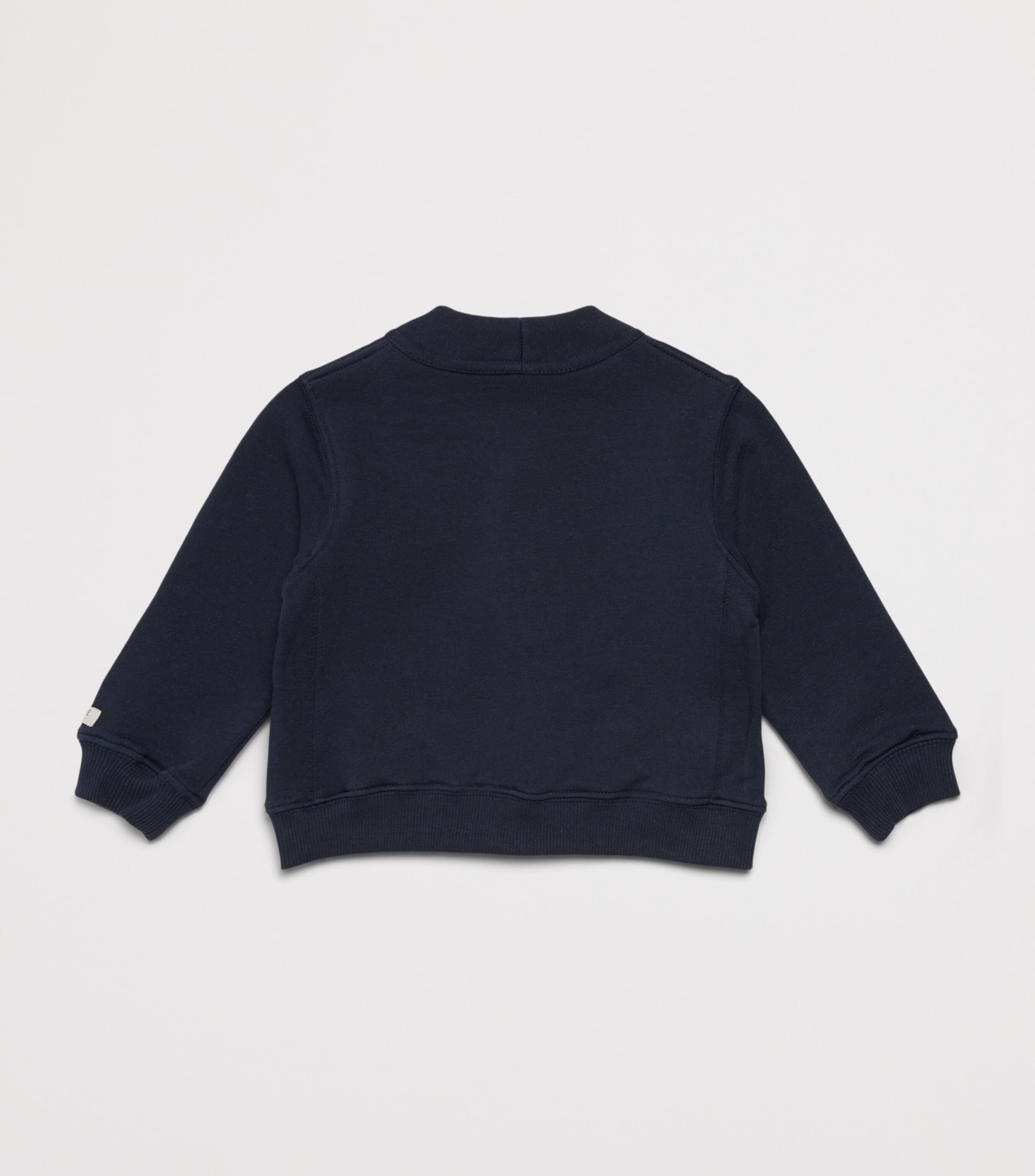 Donsje Stretch-Cotton Maukie Cardigan (Newborn – 4 Years) Navy Blue Image 2