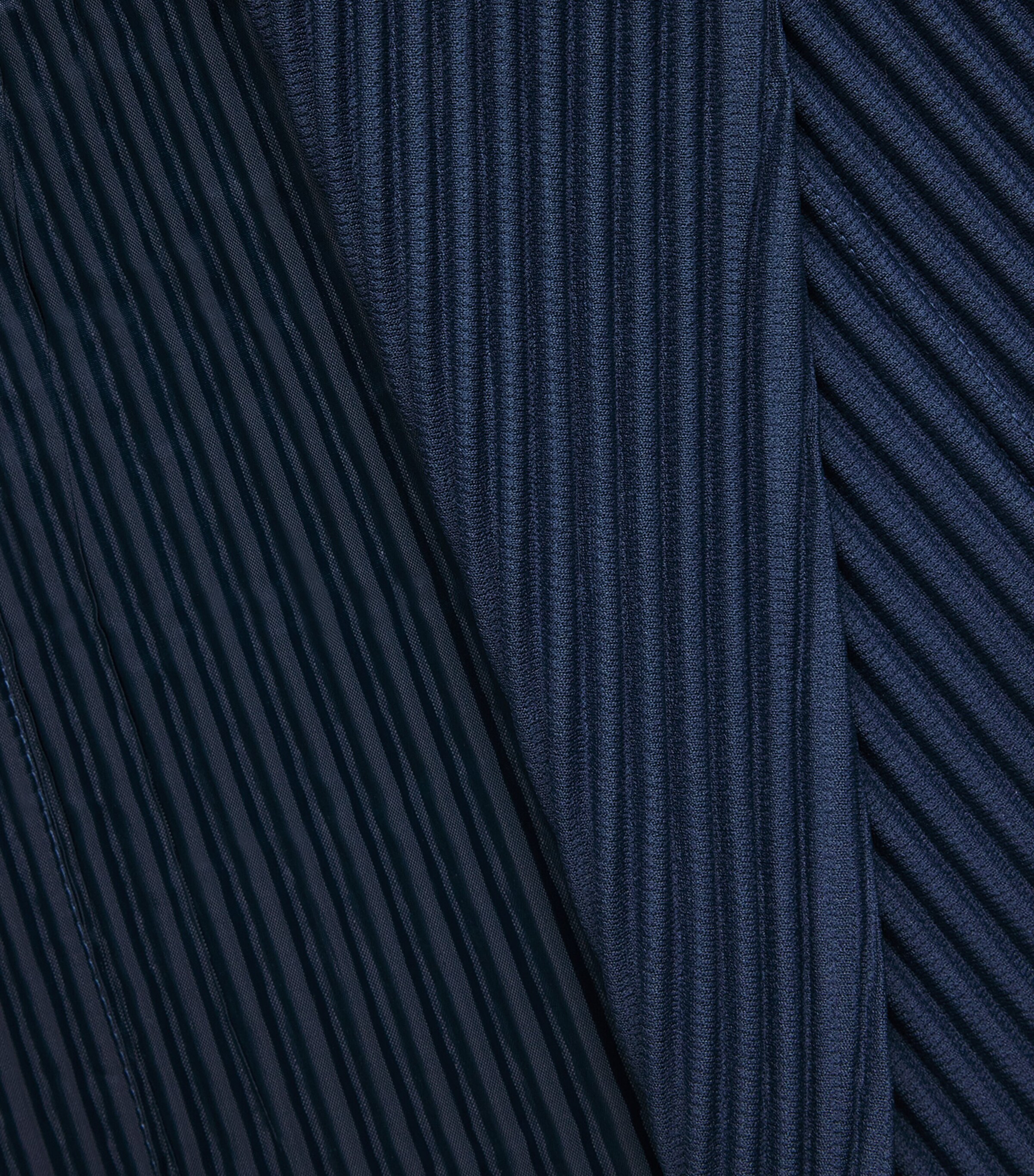 Homme Plissé Issey Miyake Navy Pleated Double-Breasted Blazer