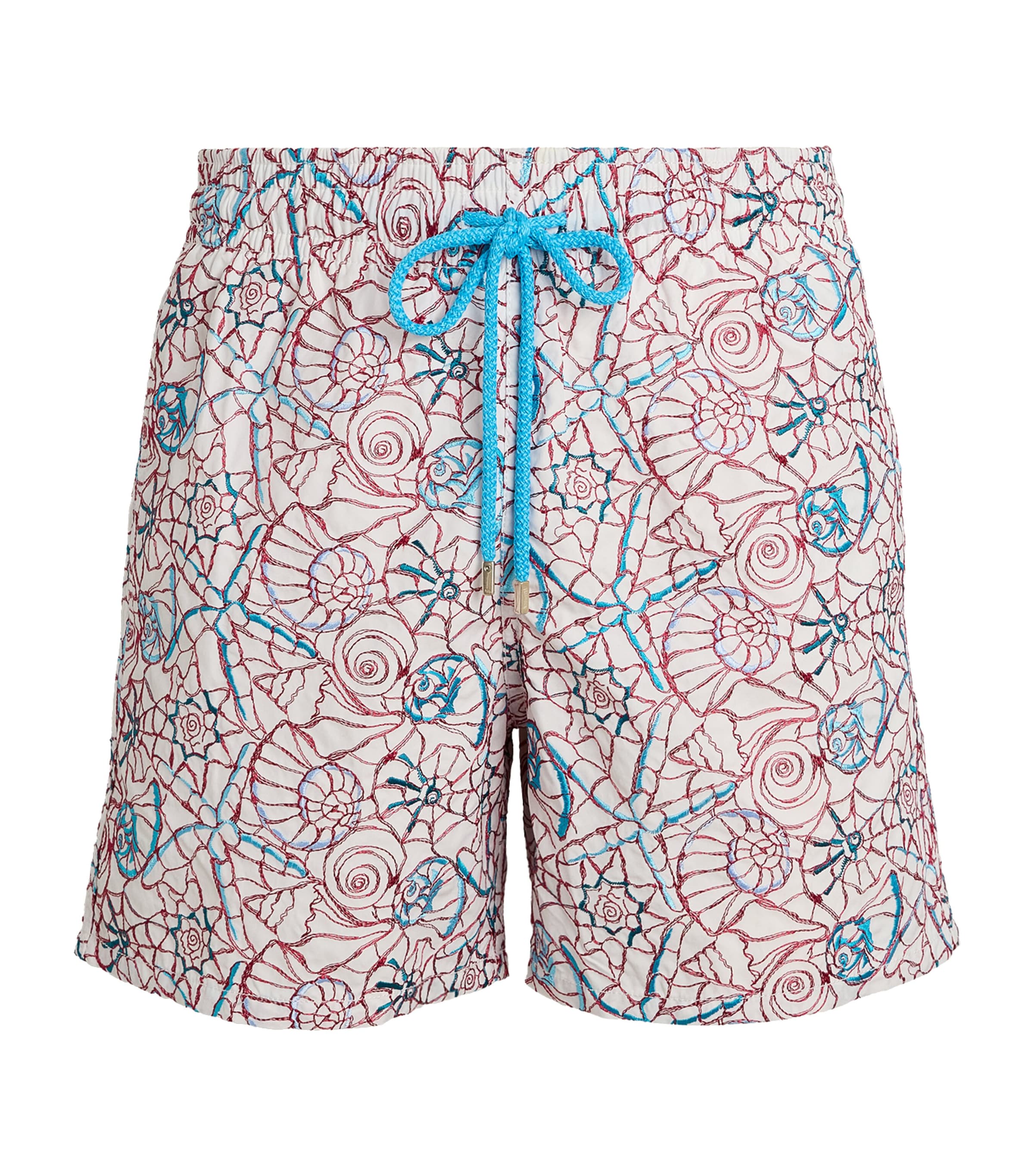 Vilebrequin Embroidered-Shells Mistral Swim Shorts | Men Clothing | Swimwear | Designers | Vilebrequin