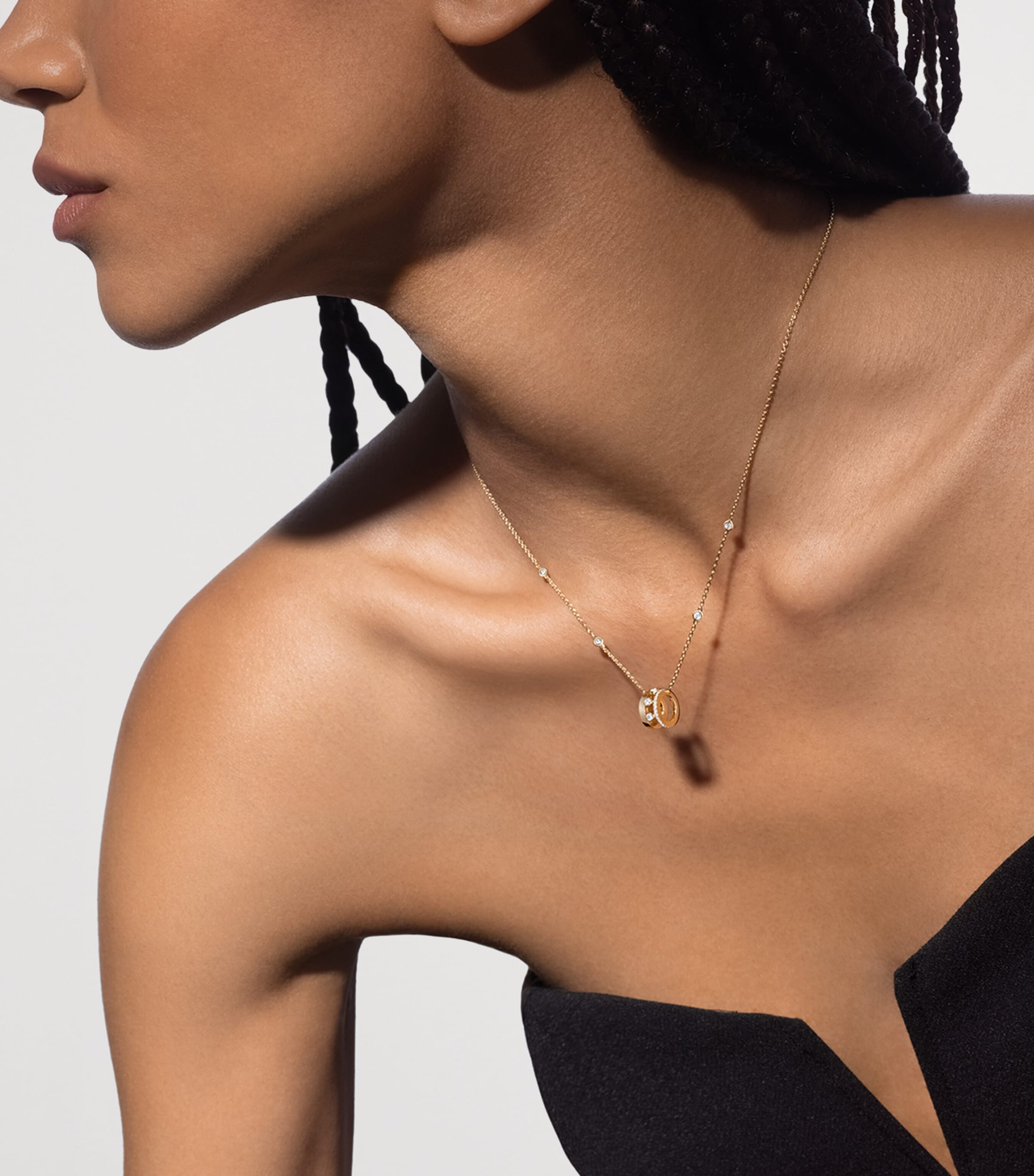 Messika Move Romane Yellow Gold and Diamond Necklace (0.31ct) Yellow Gold Image 2